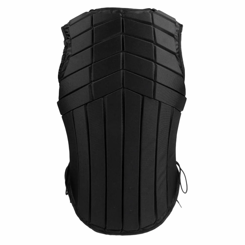 Chaleco Protector de Negro Acolchado de EVA para Equitación con Cremallera, para Adultos, Hombres, Mujeres, Niños Y Niñas.