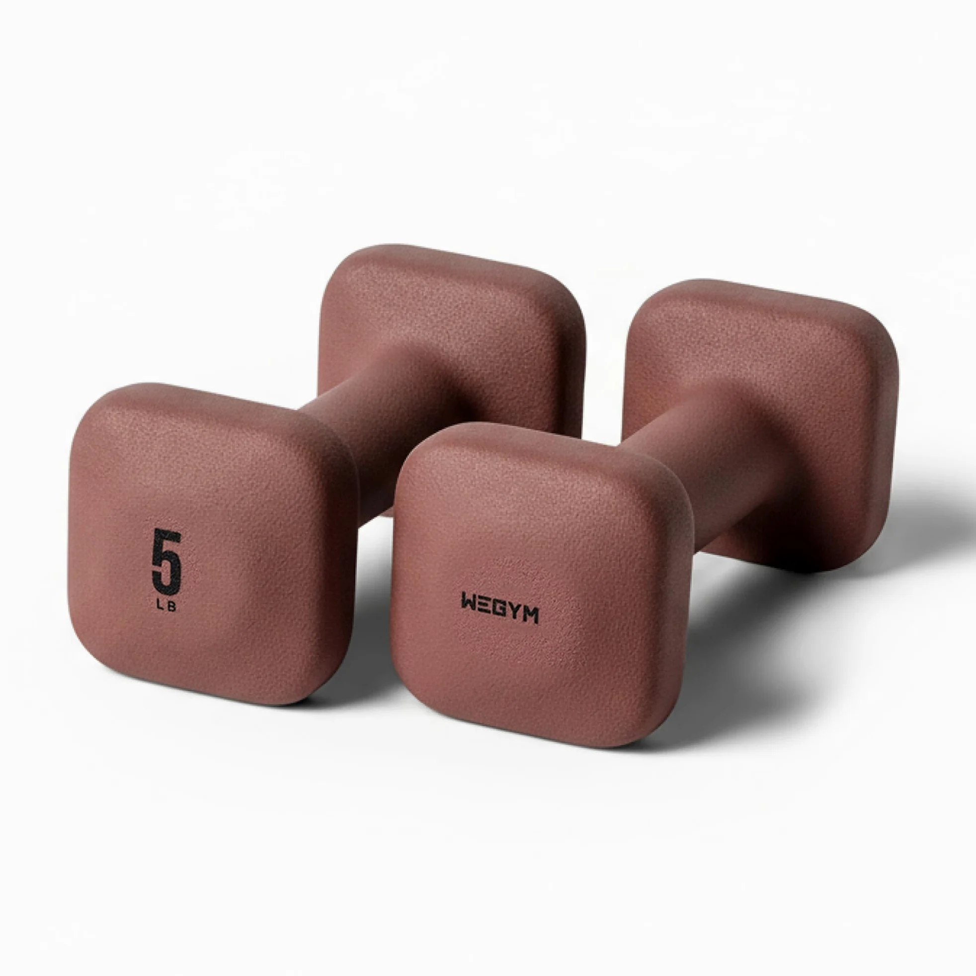 WeGym SafeGrip - Mancuernas antideslizantes, no ruedan, asas gruesas, pesas libres, mancuernas cuadradas para entrenamientos seguros en casa, levantamiento de pesas y entrenamiento personal | SafeGrip - Mancuernas, pesas libres, asas antideslizantes, equi