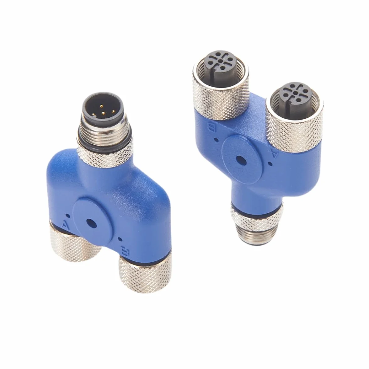 NMEA 2000 Multipuerto M12 Y Splitter Adaptador IP67 Impermeable N2K 3 Vías M12 5Pin A Código Macho a Hembra Sensor Conector Circular para CAN Bus CANOpen Actuador