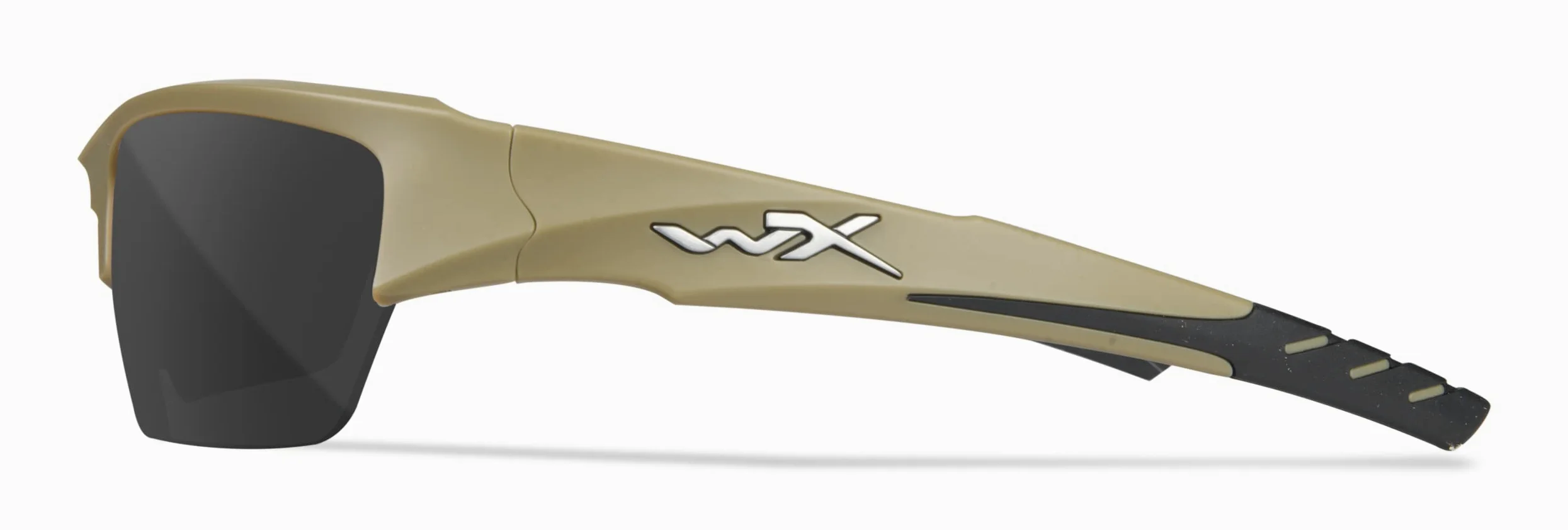Wiley X │ Unisex │ Gafas de sol tácticas para exteriores │ Marco envolvente │ WX Valor 2.5│ Gafas protectoras │ Lentes intercambiables, Lentes grises, transparentes, óxido claro | Marco negro mate,
