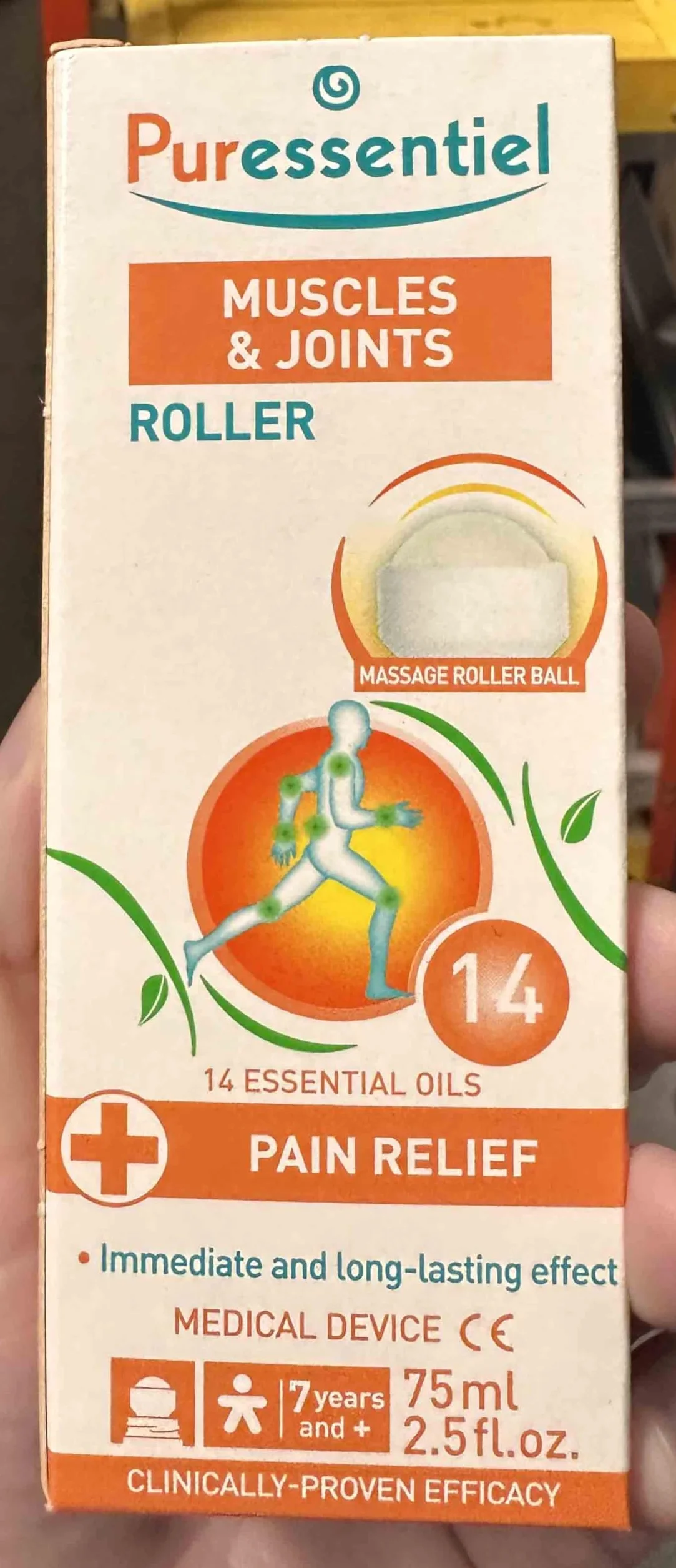 Puressentiel Roller Articulaciones y Músculos 14 Aceites Esenciales 99,9% Natural 75 ml