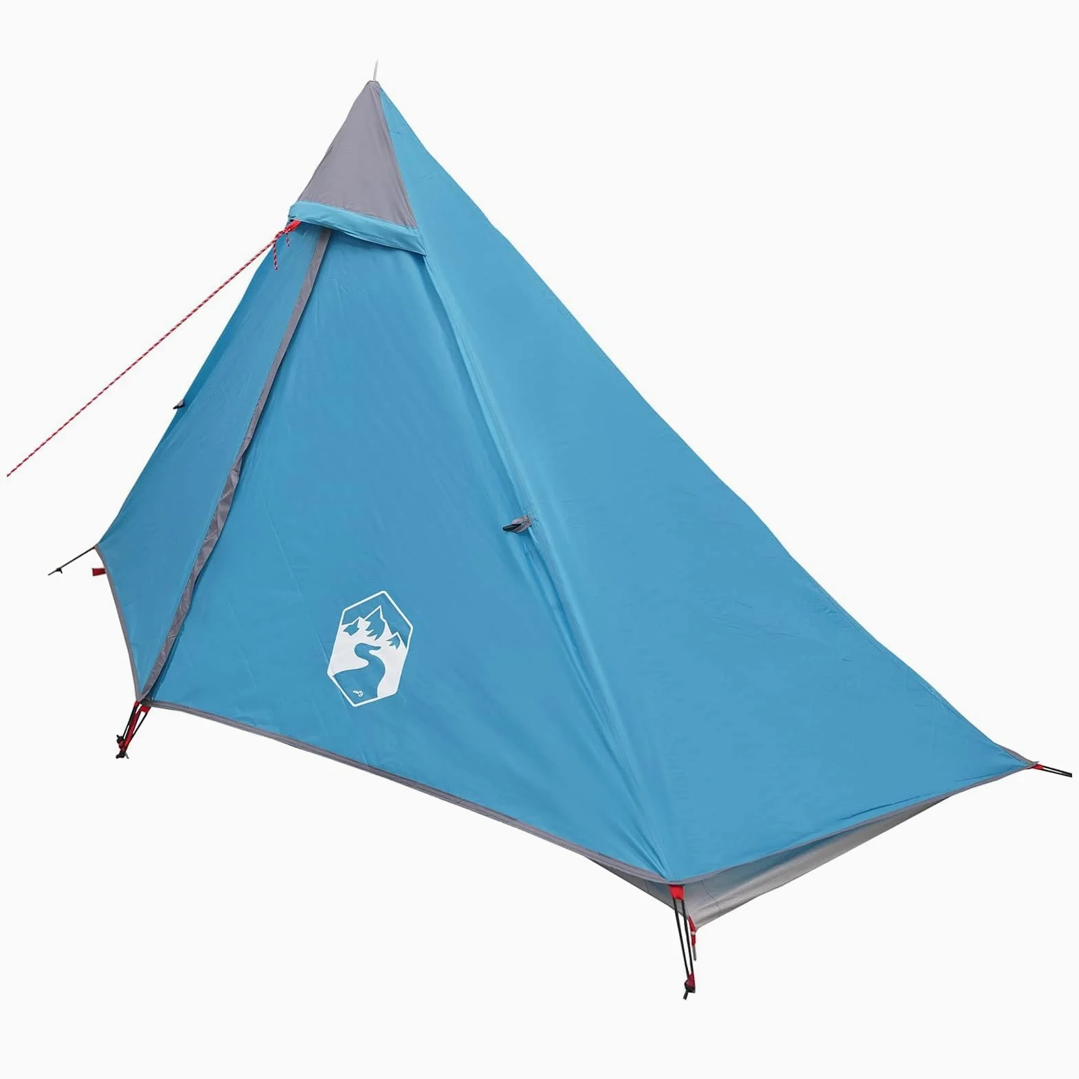 Tienda de trekking azul 222 x 85 x 125 cm de poliéster 185T con revestimiento de poliuretano, tienda de campaña ligera, impermeable y resistente al viento, con mosquitera, ideal para exteriores