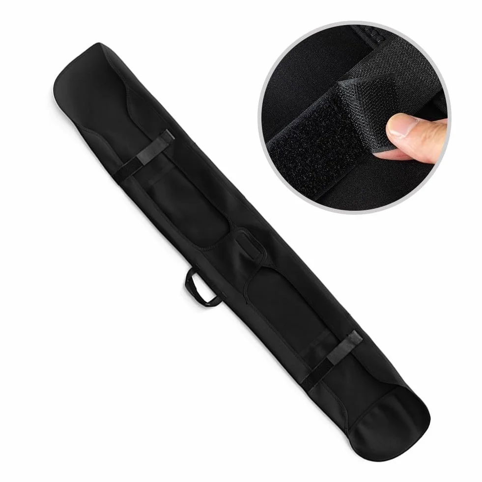 Elegante y funcional funda de transporte para snowboard, material suave y resistente al agua con asa