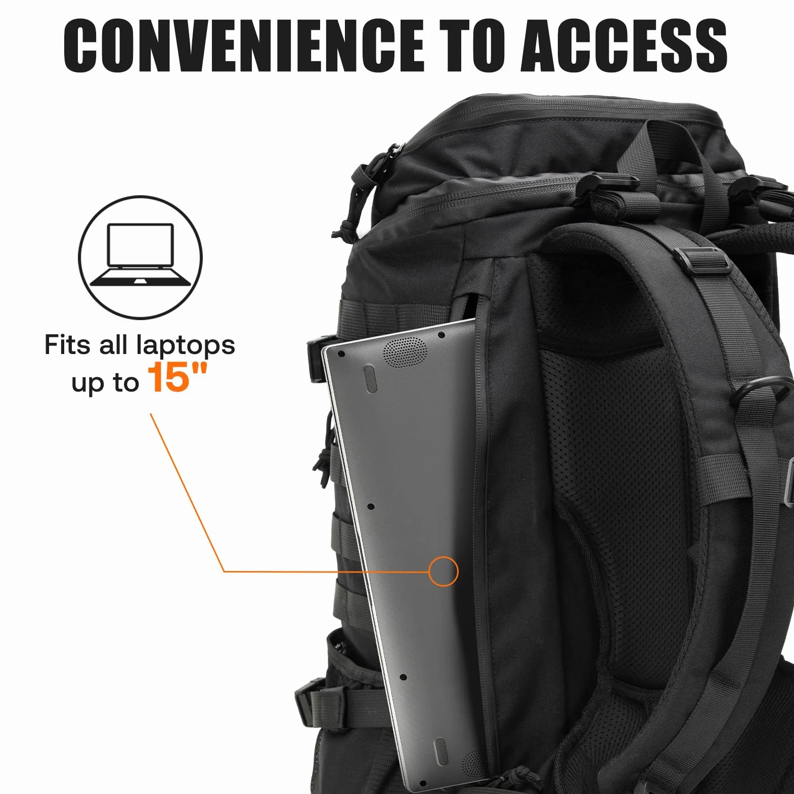 Jueachy Mochila Táctica EDC para Hombre: Mochila Militar de Asalto de 30 Litros con Sistema MOLLE Ideal para Senderismo Gimnasio Trabajo y Desplazamientos Diarios