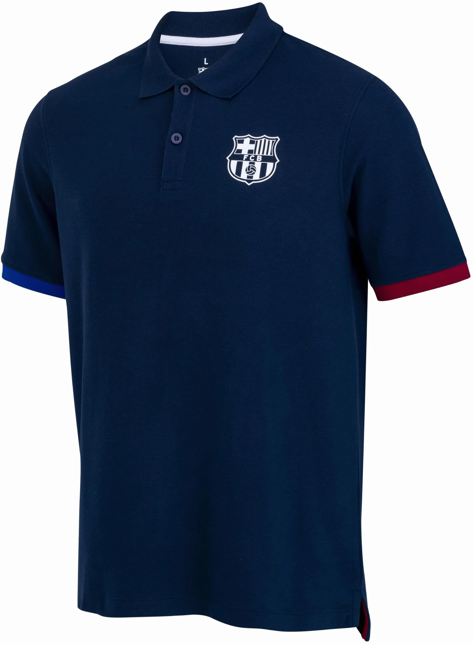 F.C. Barcelona - Polo Hombre Barça - Colección oficial FC Barcelona - Fútbol - Azul - Manga corta - Regular fit - Polo - 1 Count