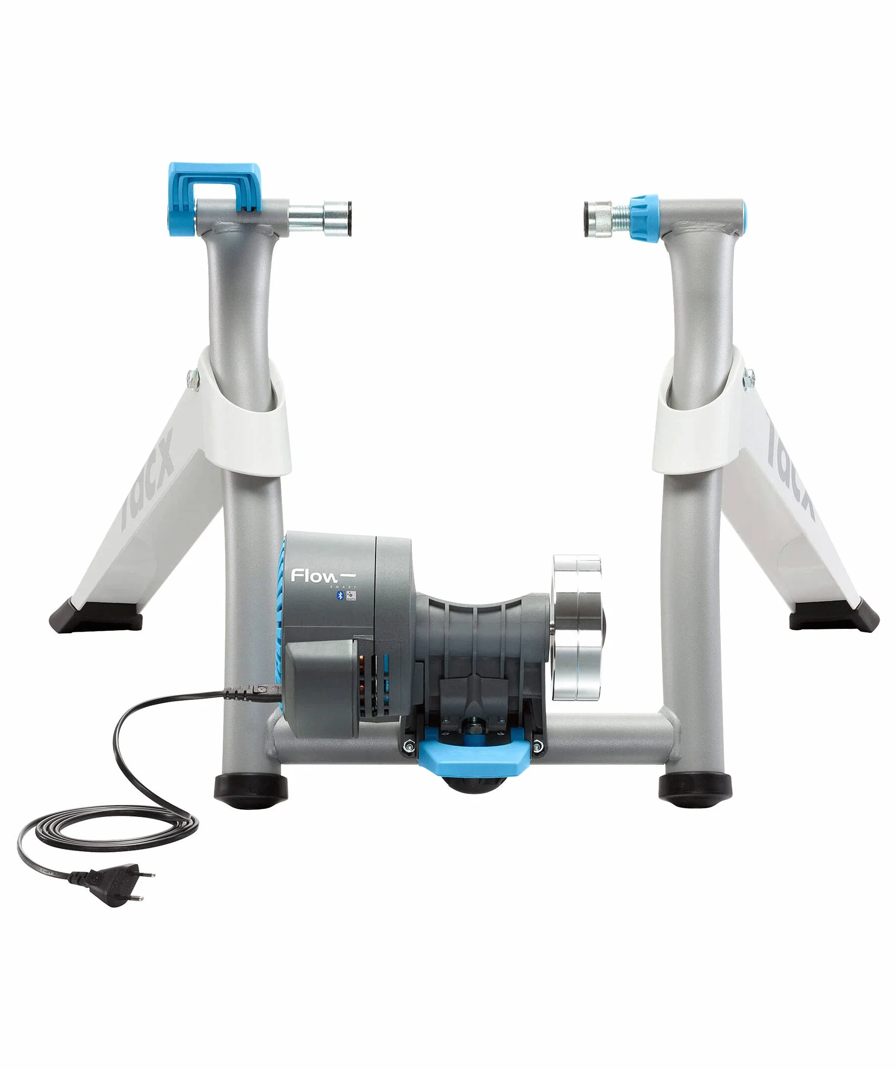Tacx Flow Smart, Rodillo de Entrenamiento Inteligente e Interactivo con Ant+ y Bluetooth, con Datos de Velocidad, Potencia y cadencia