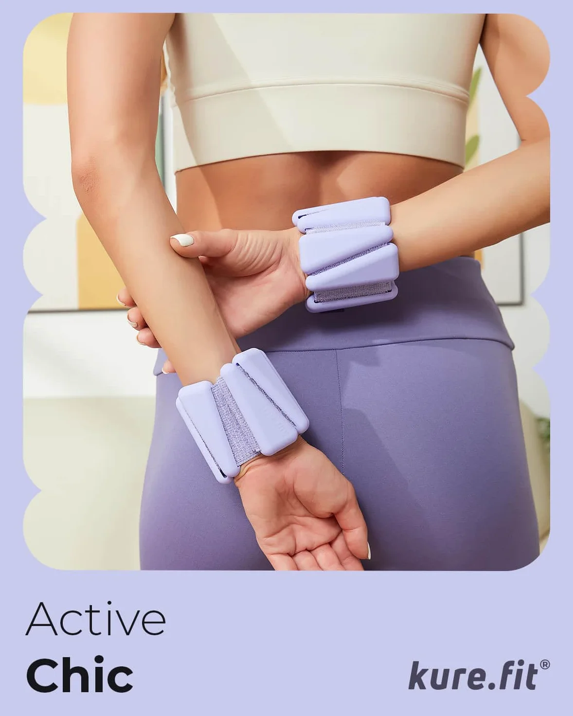 Peso de pilates | Pesas de muñeca y tobillo para mujer | Pulseras con peso | 1 libra/2 libras cada una (juego de 2)