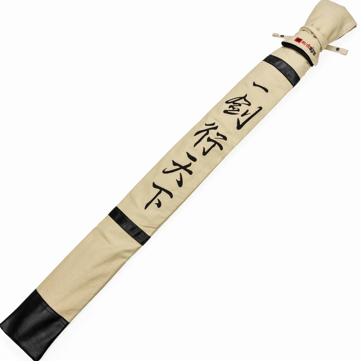 Taiji - Funda para espada con texto en alemán "Mit ein espada unter dem Himmel gehen - Tai Chi - Jian", color beige
