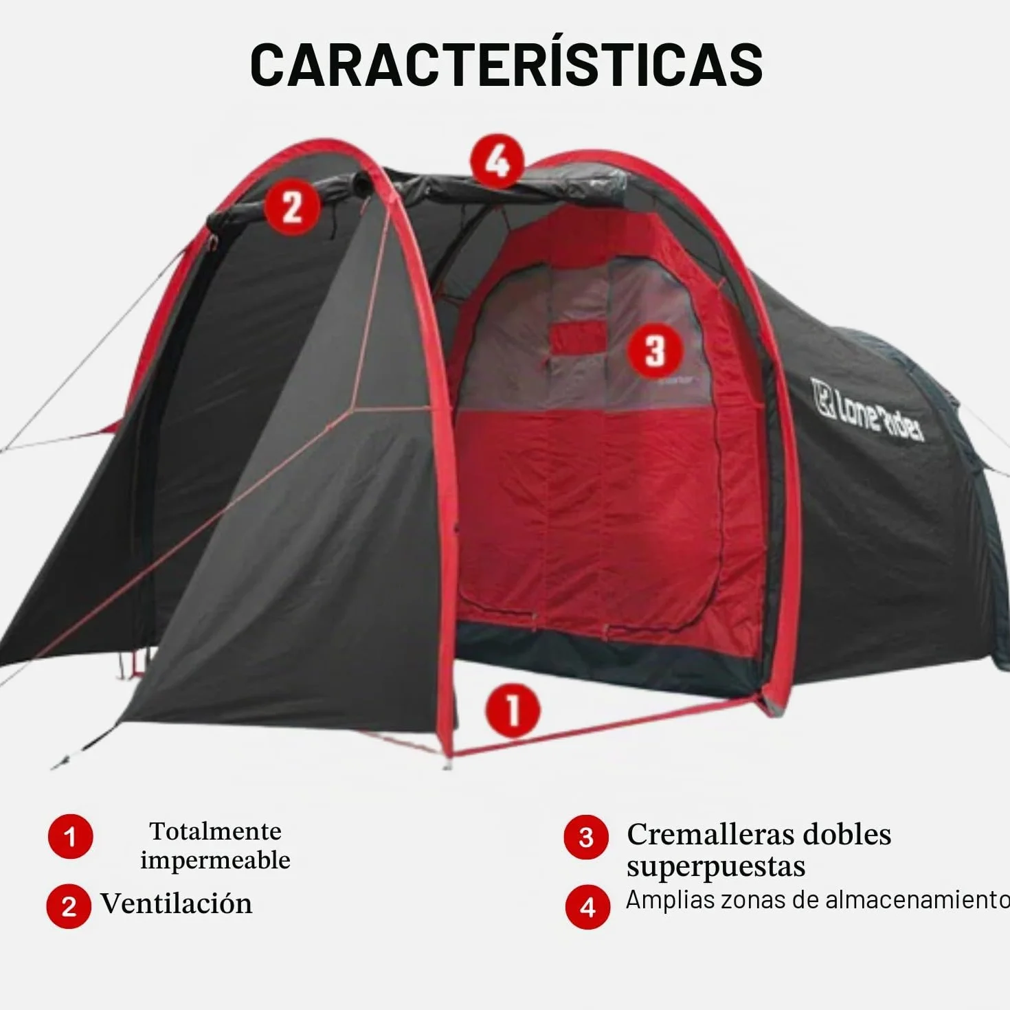 MotoTent - Tienda de campaña para motocicleta, refugio de túnel para 2 personas con garaje para bicicletas, cúpula ultraligera de fácil instalación para turismo y senderismo, incluye bolsa de
