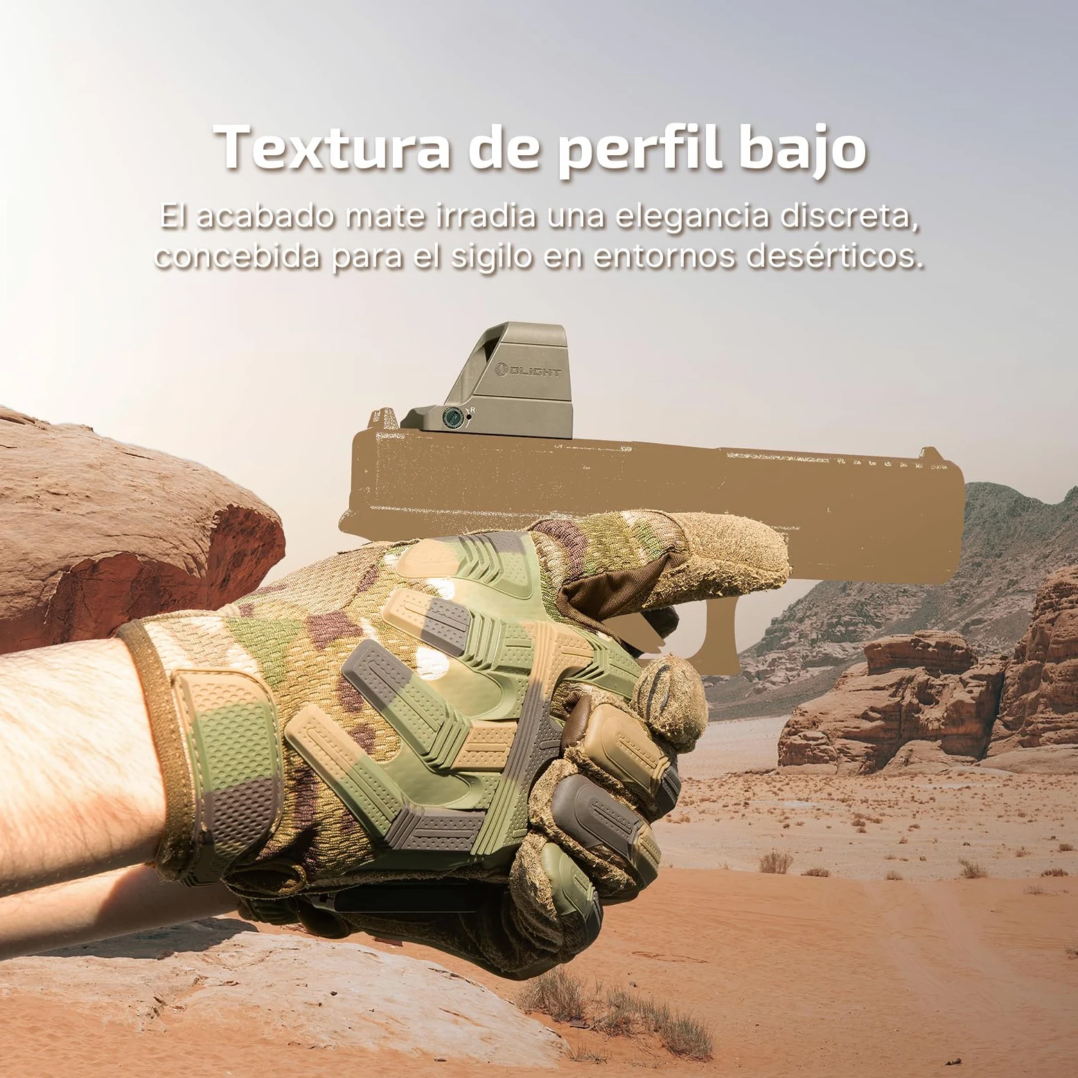 OLIGHT Osight 3 Moa Recargable y Duradera Visor Holográfico Mira Réflex Abierta con Cubierta de Carga Mira Táctica sin Paralaje para Tiro Deportivo