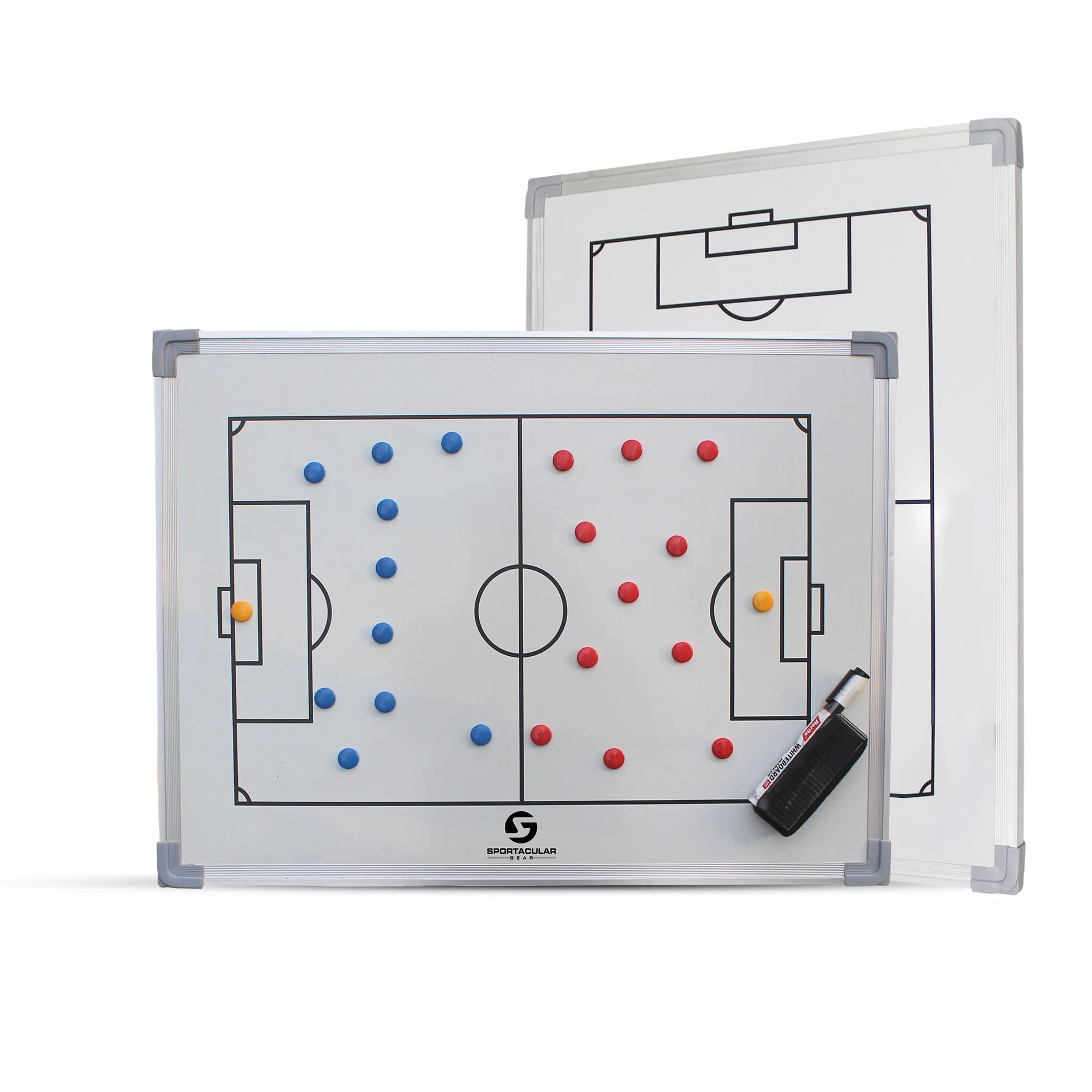 Pizarra táctica de fútbol Profesional Marco de Aluminio Estable con Accesorios