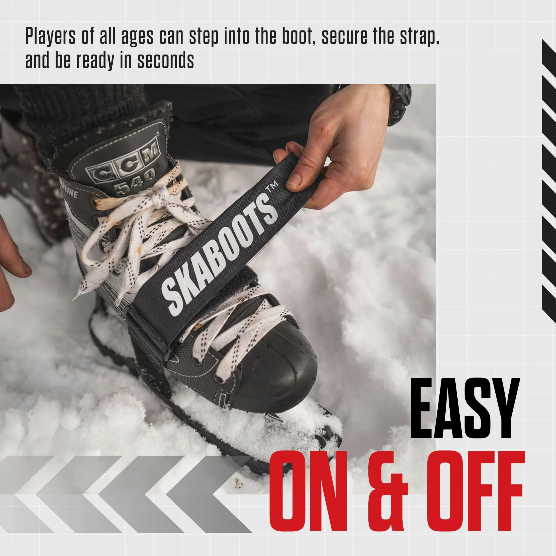 Skaboots Protectores de patines de hockey para caminar