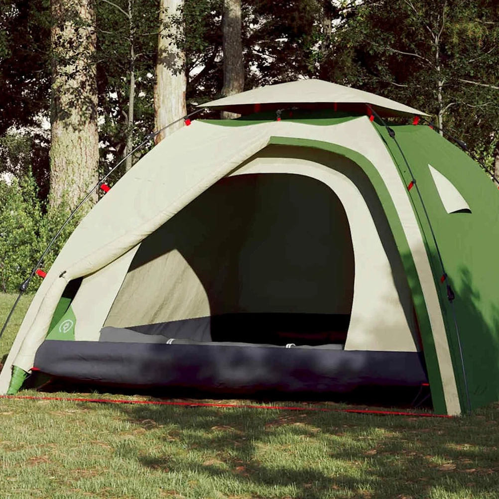 Tienda de campaña domo para personas, verde, sistema de liberación rápida, carpa impermeable para exteriores, ligera y portátil para aventuras
