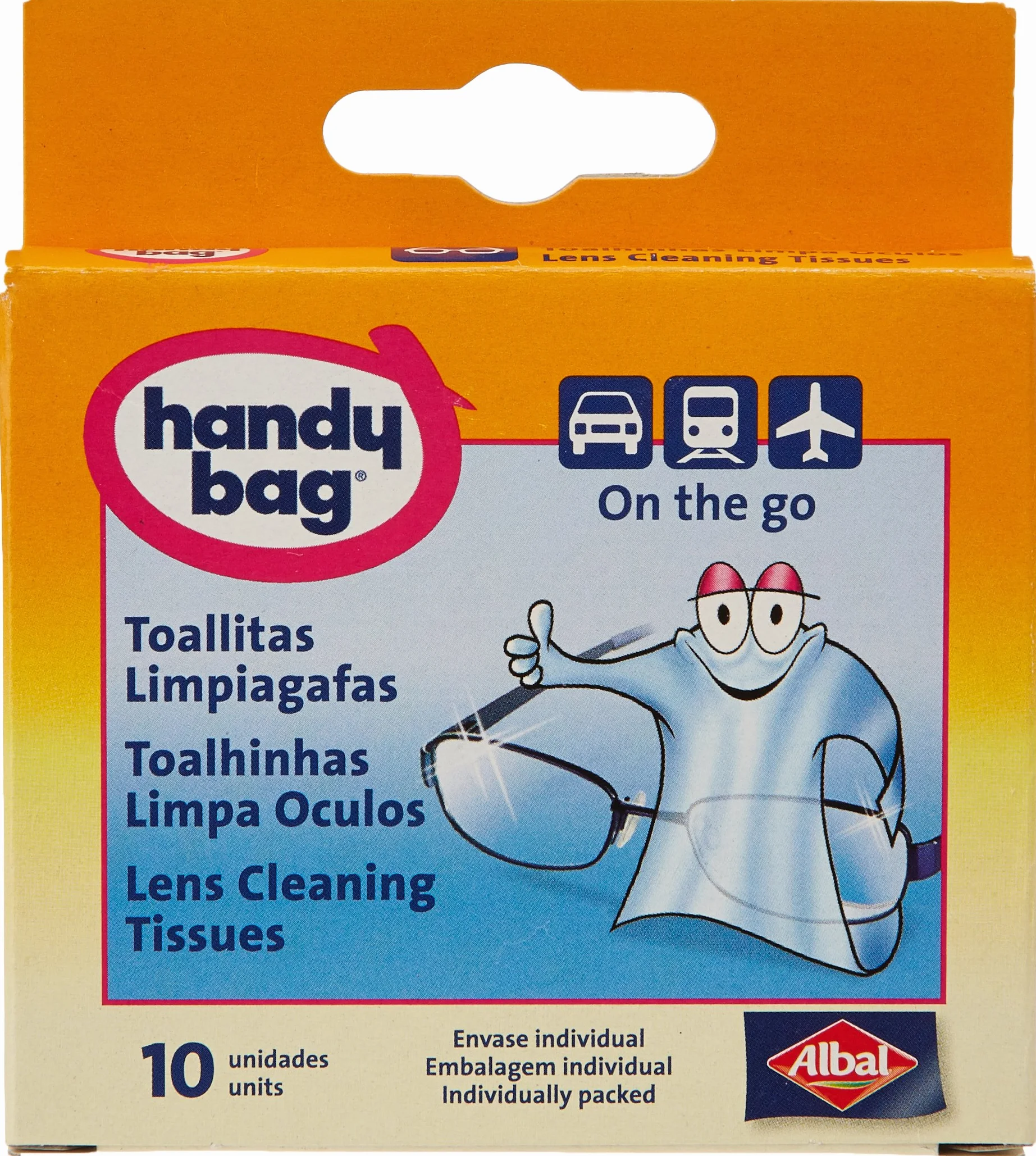 Toallitas limpiagafas Handy Bag 10 unidades paquete de 3