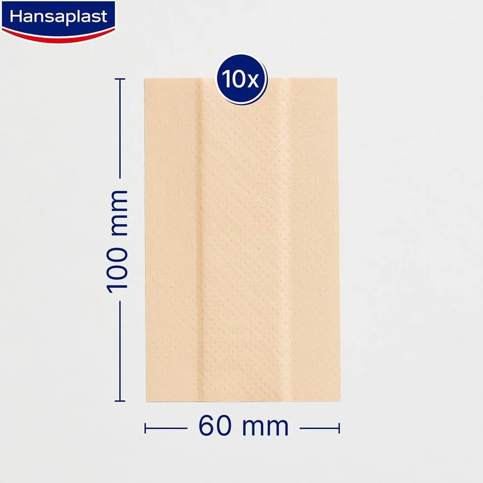 Hansaplast Universal Tira para cortar 10 x 6 cm apósitos impermeables transpirables