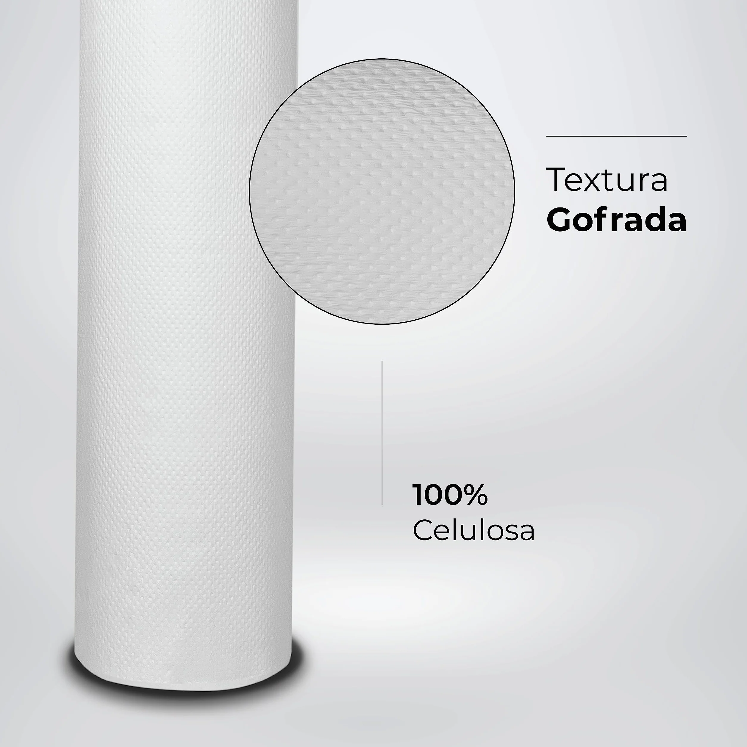 MUNTRADE Rollos Papel Camilla Sin Precorte 60 cm x 65 m 6 Rollos