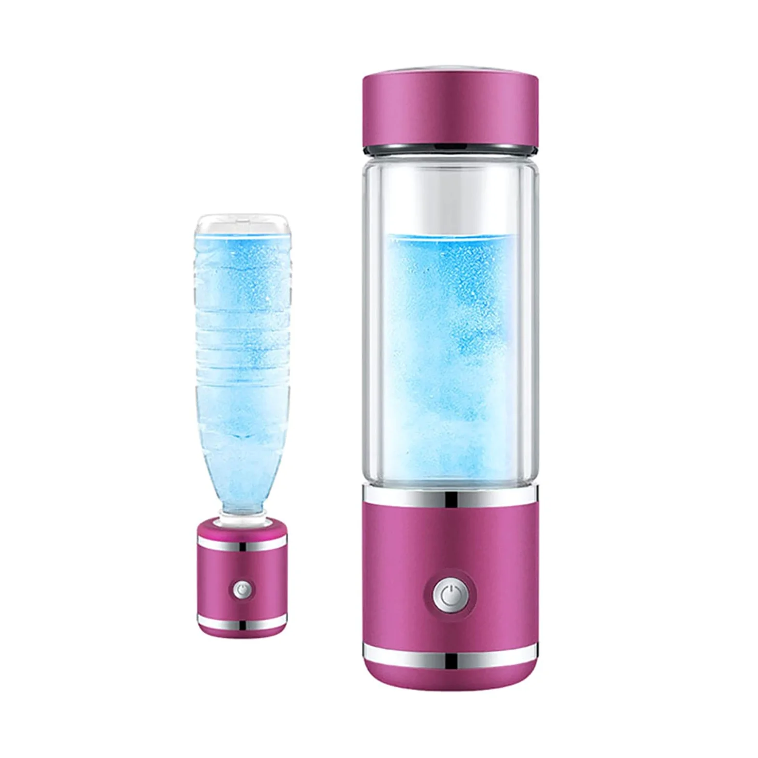 Botella De Agua Rica En Hidrógeno Ionizador Generador De Agua De Hidrógeno Tecnología SPE De 3 Minutos Haga Que El Contenido De Hidrógeno Sea De Hasta 1000-1200 PPB Descarga De Ozono Y Cloro 250Ml