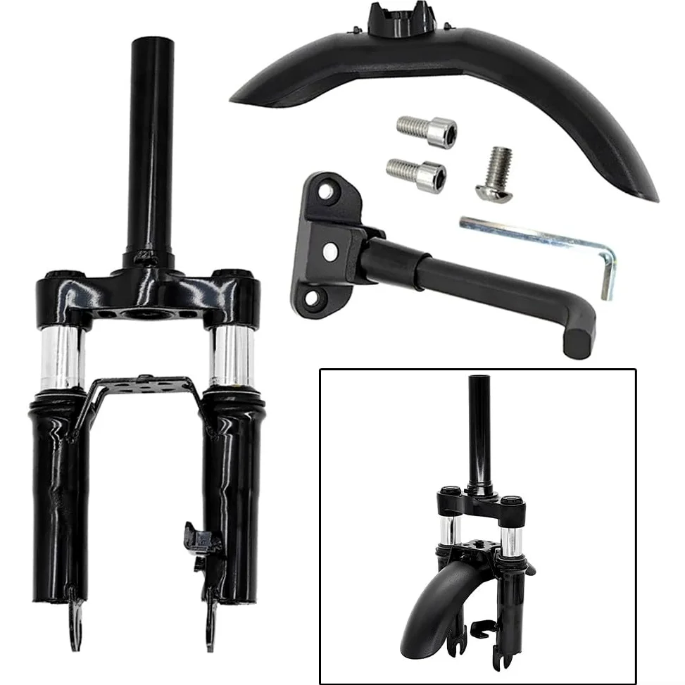 Para horquilla delantera Ninebot, para Ninebot MAX Scooter eléctrico Soporte de pie de horquilla delantera, para Ninebot Max Scooter Kit de amortiguador hidráulico
