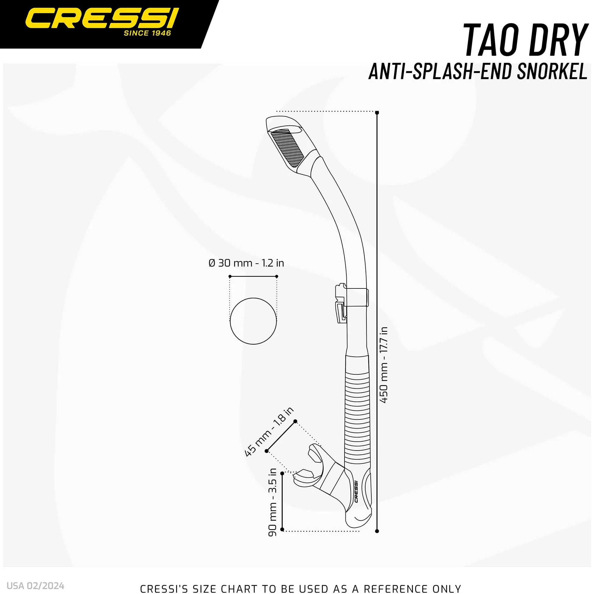 Cressi - Juego de esnórquel para adultos, máscara y esnórquel | Máscara de silicona de primera calidad | Snorkel superior seco | Diseñado en Italia