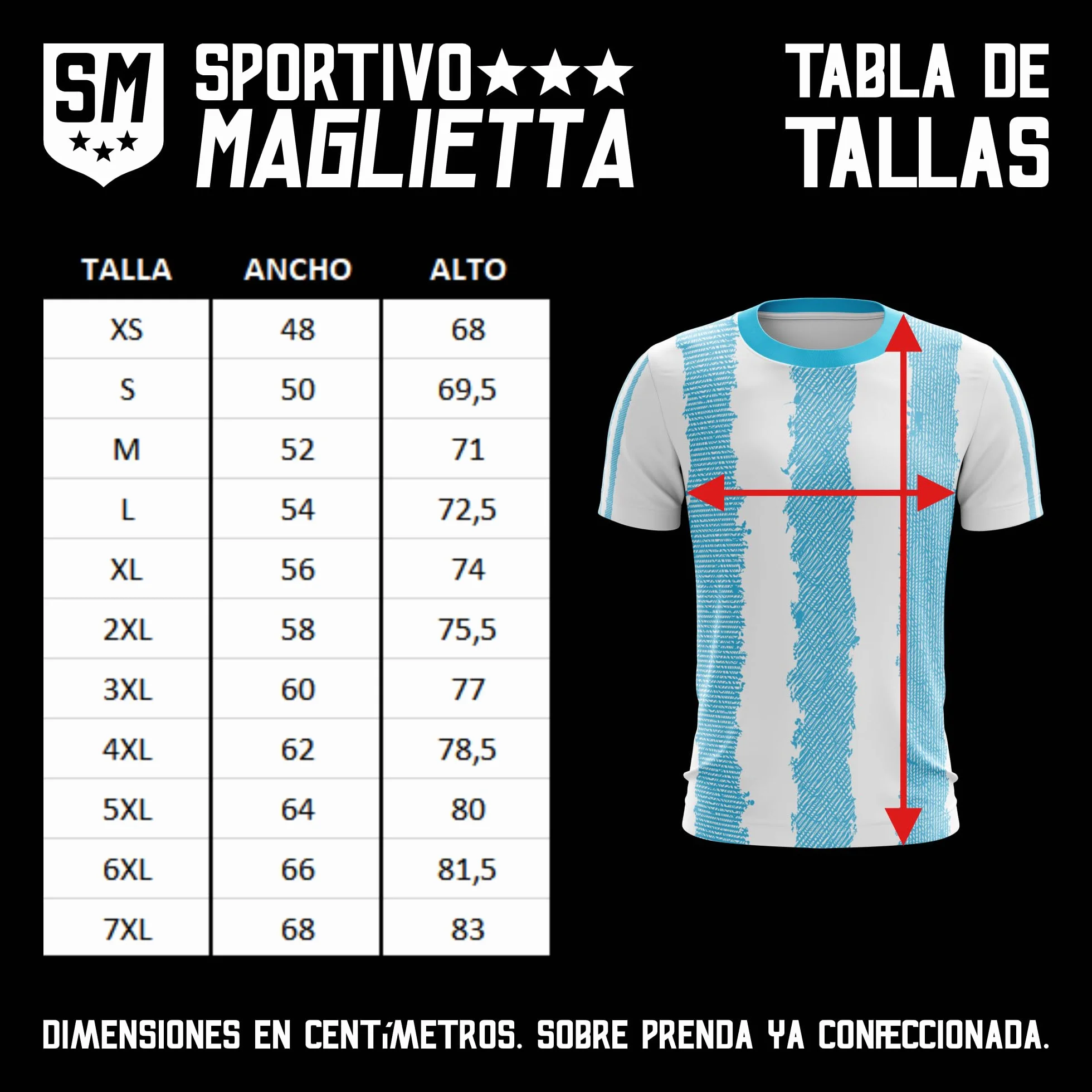 Lionel Messi & Argentina. Camiseta Deportiva, de fútbol. Estilo Deportivo. Unisex. 100% Interlock. Diseño de fantasía. Somos Sportivo Maglietta. CAM0092.