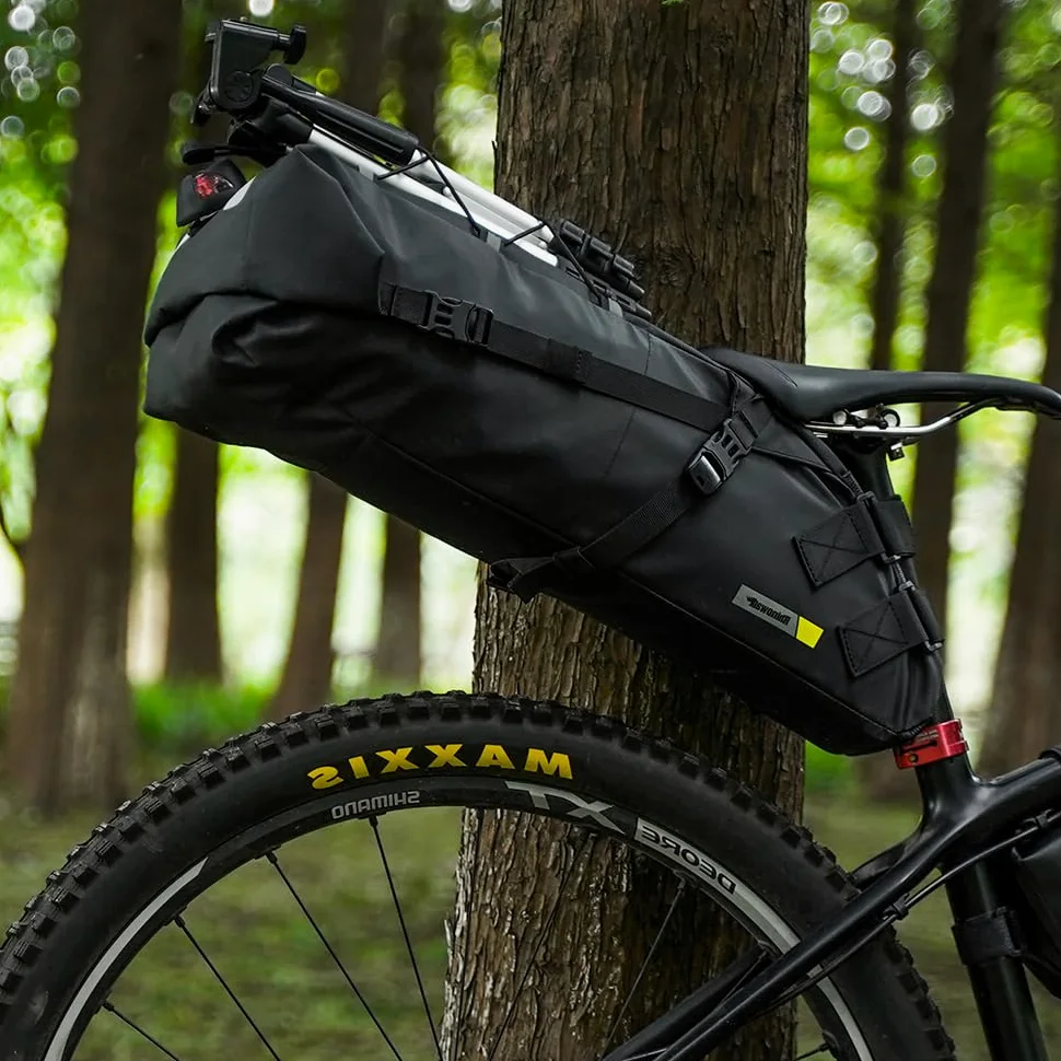 UBORSE Bolsa Sillin Impermeable Alforjas Bicicleta Gran Capacidad Bolsa para Asiento para Bicicleta Ciclismo Accesorios para MTB Bici (13L)