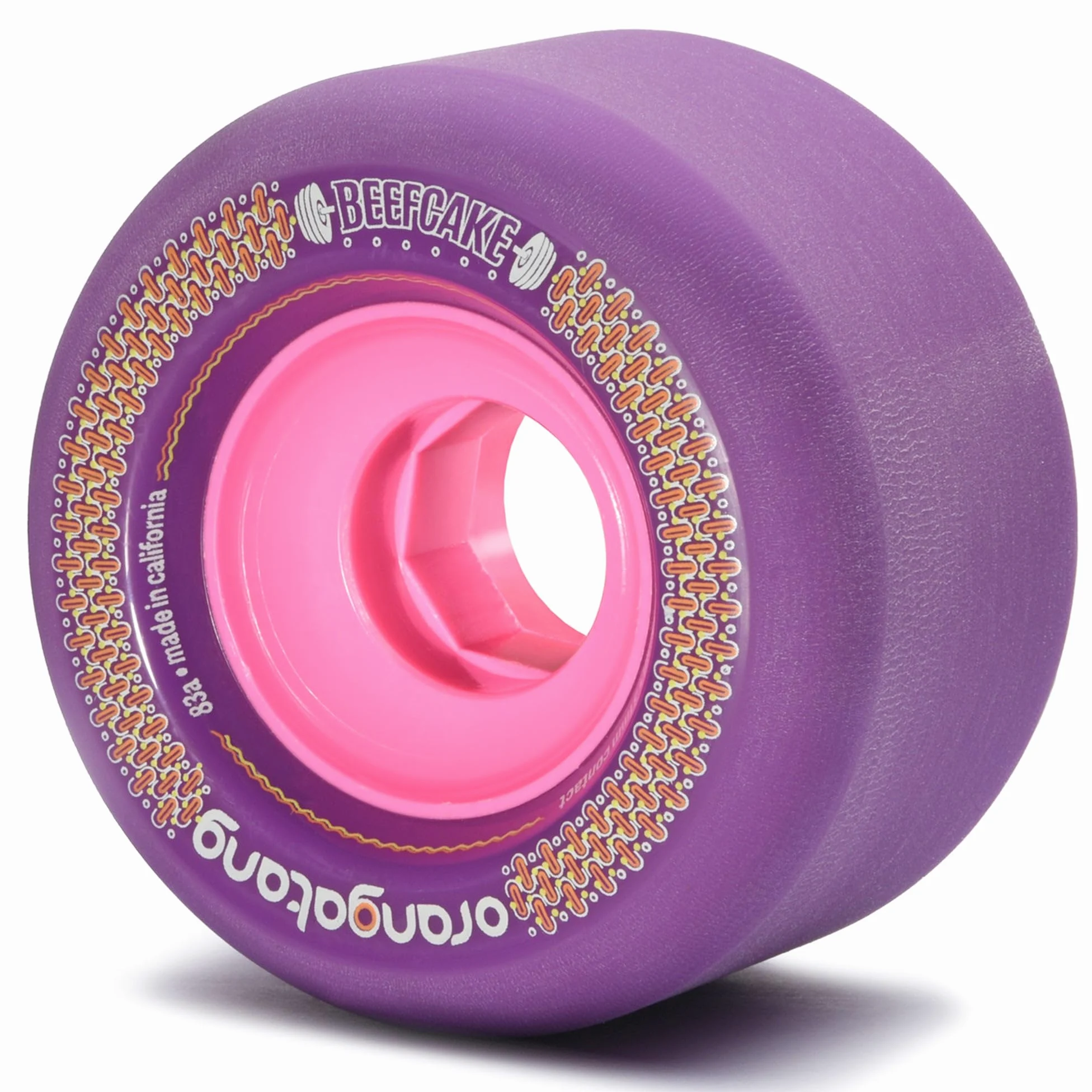 Orangatang Beefcake - Ruedas para monopatín (73 mm, 4 unidades)