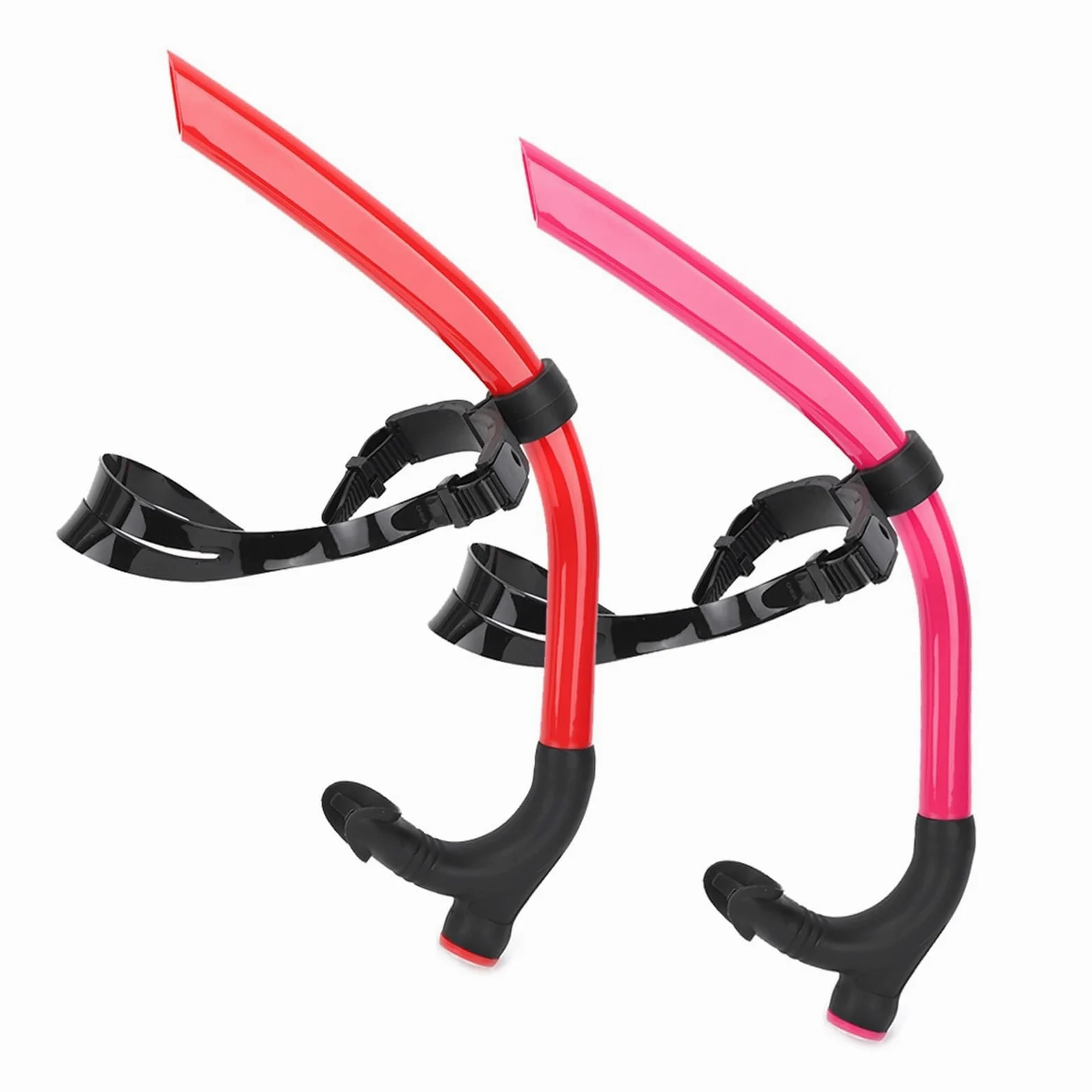 Genérico Tubo de respiración de Snorkel Frontal, Equipo de Buceo de natación Desmontable for Entrenamiento de Buceo con Snorkel
