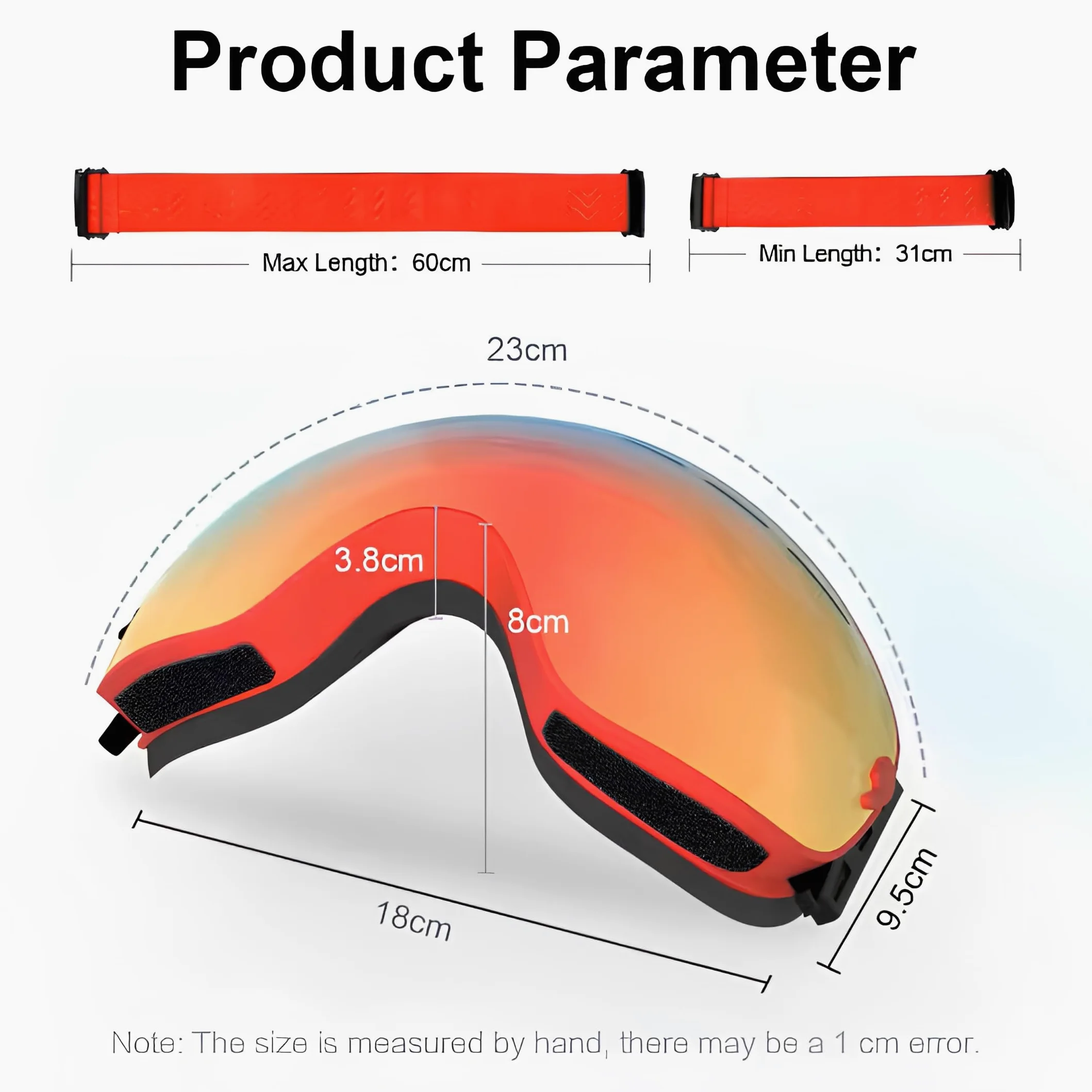 PHMAX - Máscara de esquí para hombre y mujer, gafas de esquí snowboard para moto de nieve sin montura 100% UV400, antiniebla, máscara de esquí de invierno