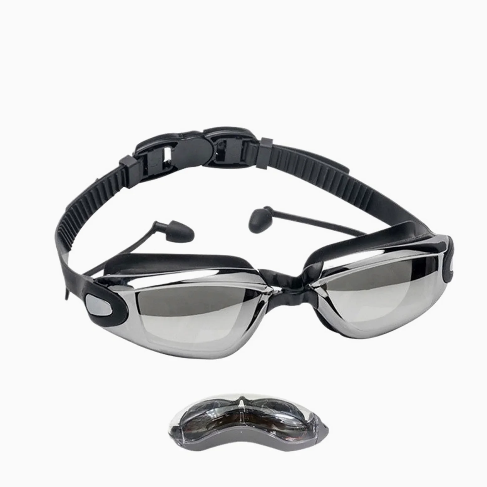 Gafas de natación profesionales Para Deportes | Hombres Mujeres impermeables antivaho piscina gafas de natación for adultos gafas de agua ajustables
