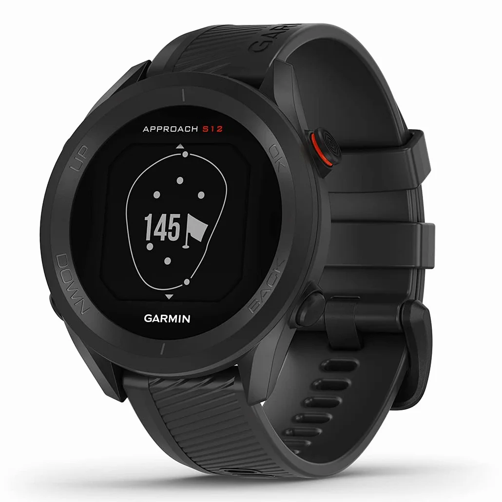 Garmin Approach S12 Reloj Golf Campos Preinstalados Bluetooth Resistente Agua Gris