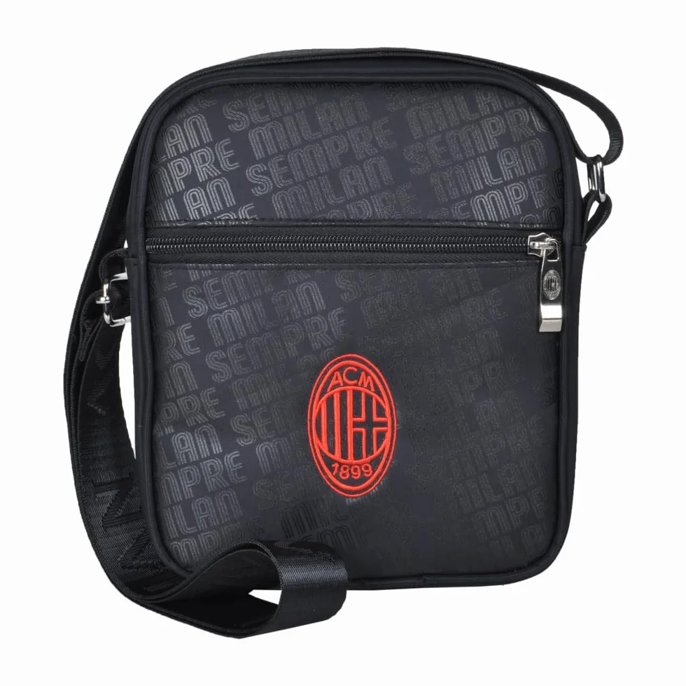 Ac Milan 143414 Milan, Bolso Unisex Adulto, Negro