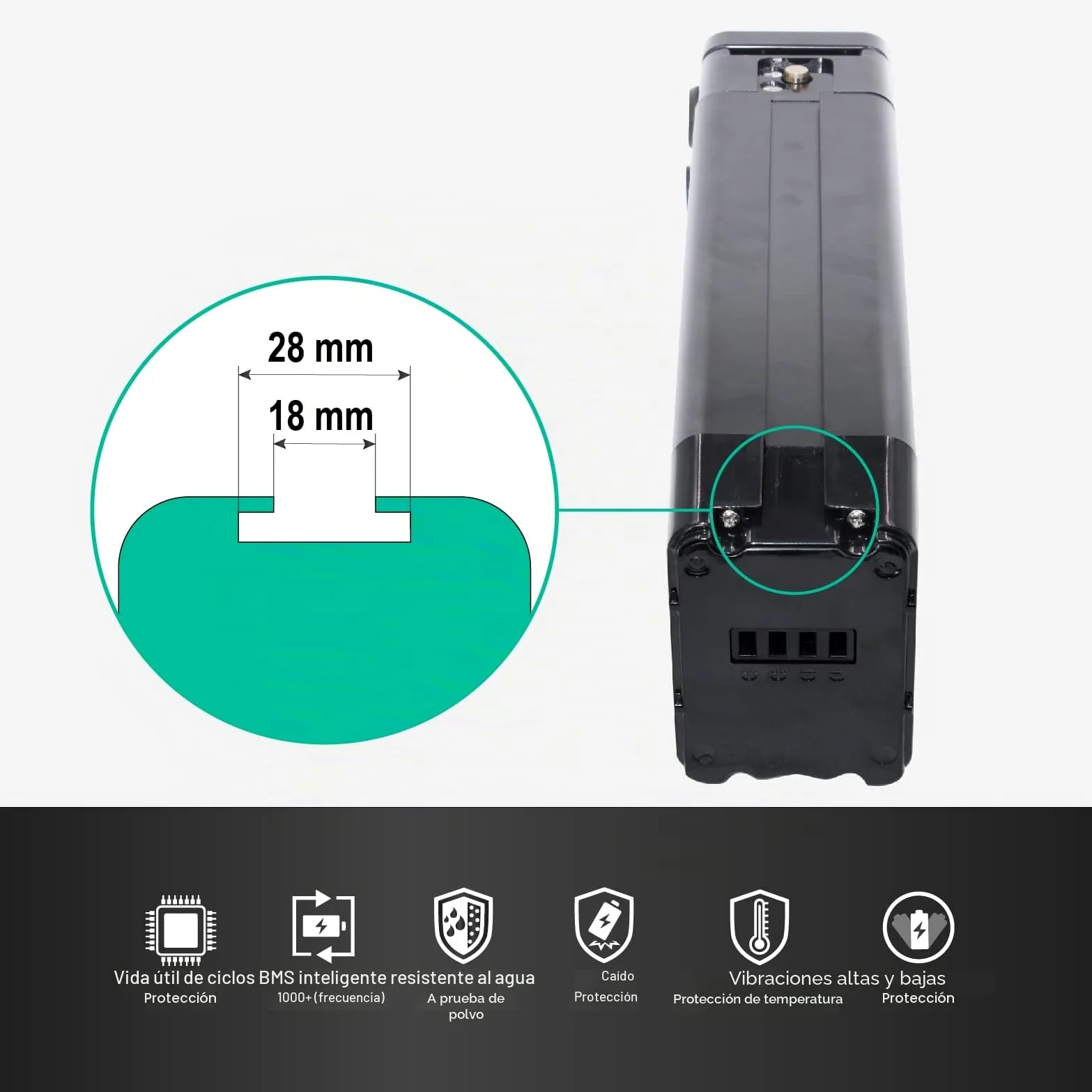 Con cargador de 36 V, 12 Ah, batería de ion de litio, forma Whitebait para Aldi Prophete MiFa Trio Samsung Zhenlong Phylion UVM.