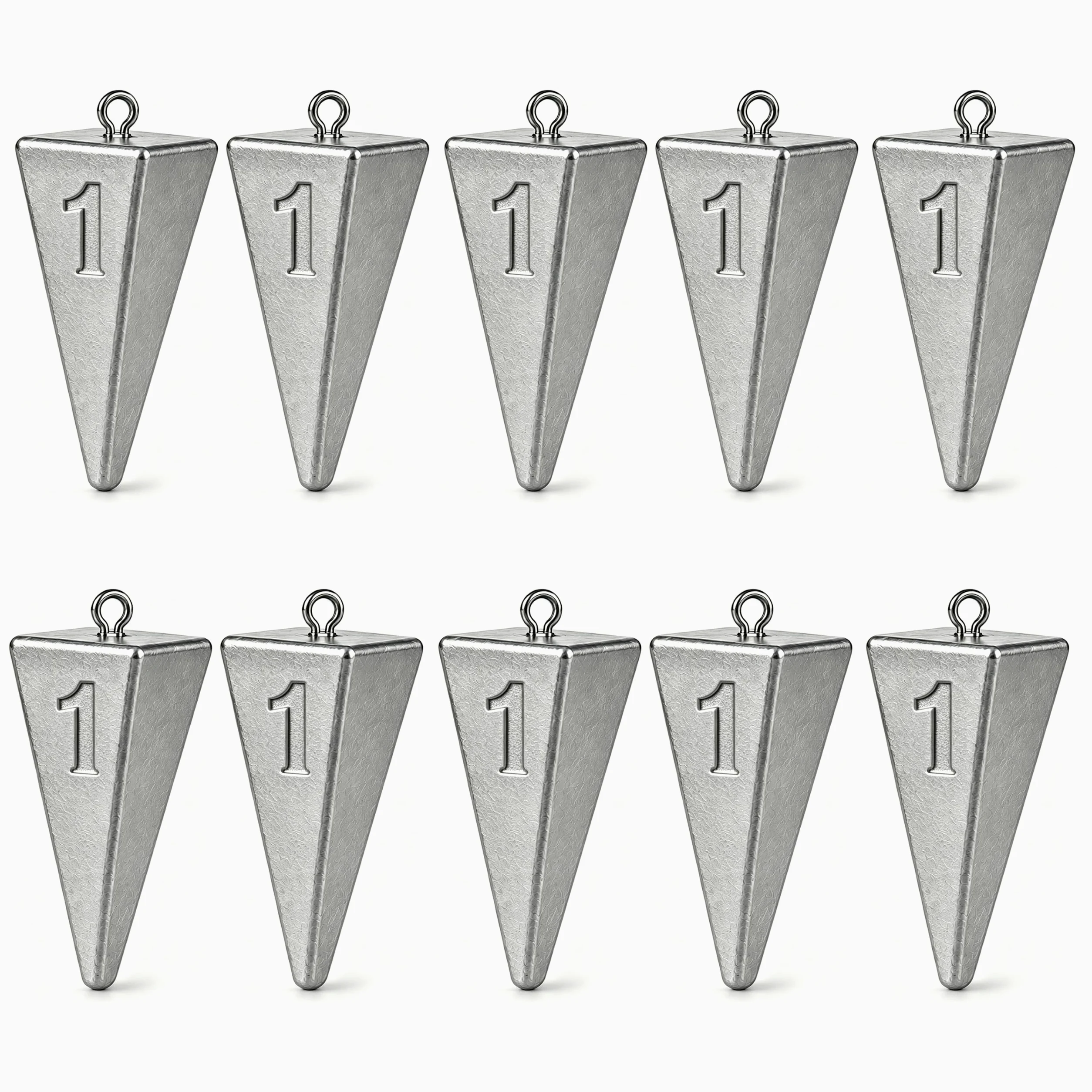Pyramid Sinkers Fishing Weights Fishing Sinker, Sinkers for Saltwater Surf Fishing Gear Tackle 1oz 2oz 3oz