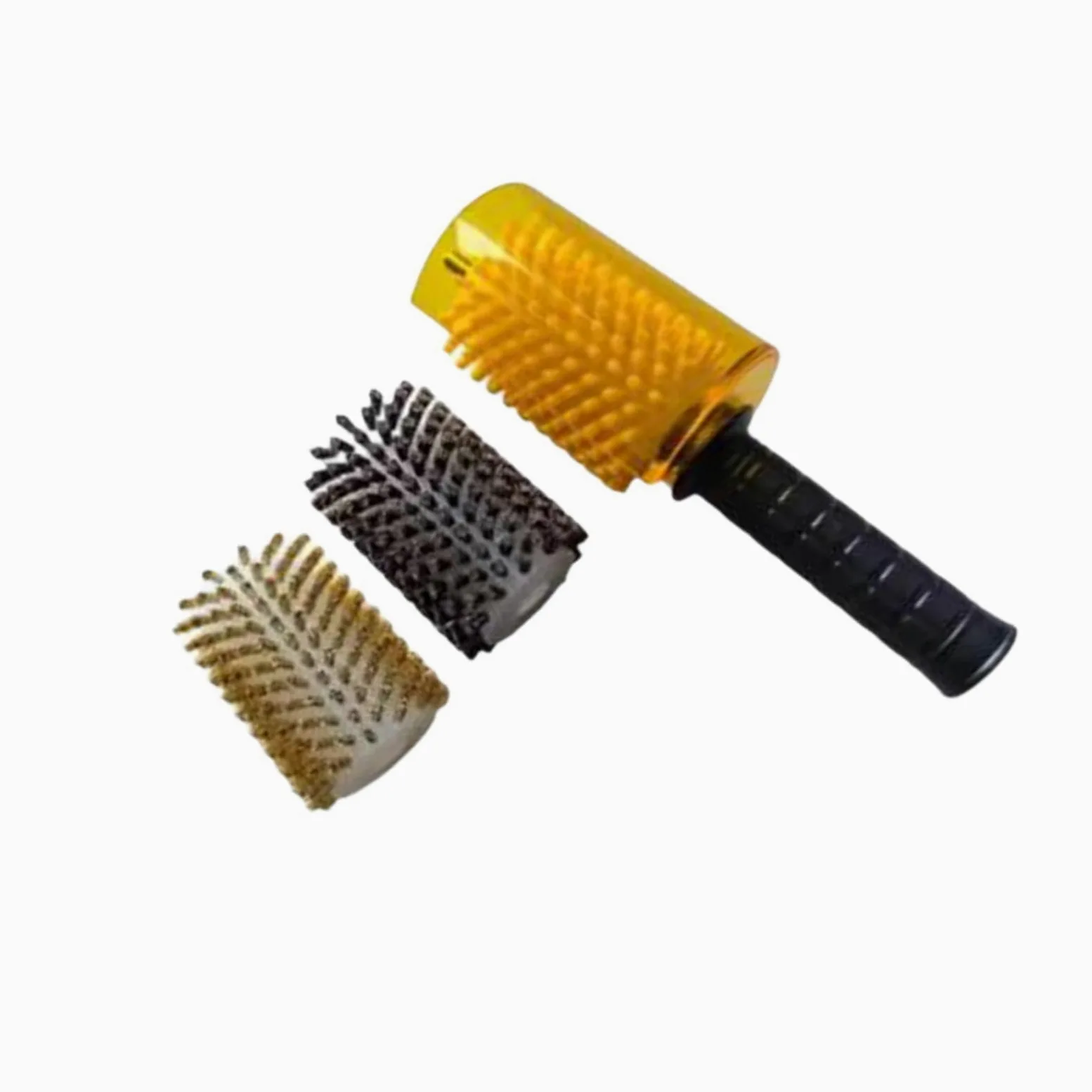 perfk Kit de Cepillo de Cera para Snowboard, Cepillo de Rodillo de Crin de Latón Y Nailon, Kit de Cepillo de Esquí