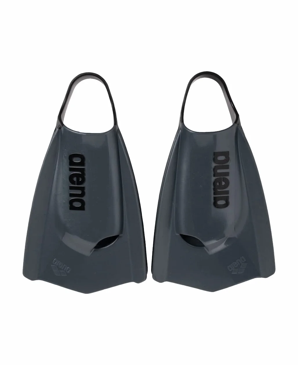 Arena Powerfin Pro II - Aletas de Entrenamiento de natación Unisex para Adultos y Hombres y Mujeres, Aletas de Hoja Corta de Silicona, Personalizables a la Izquierda/Derecha