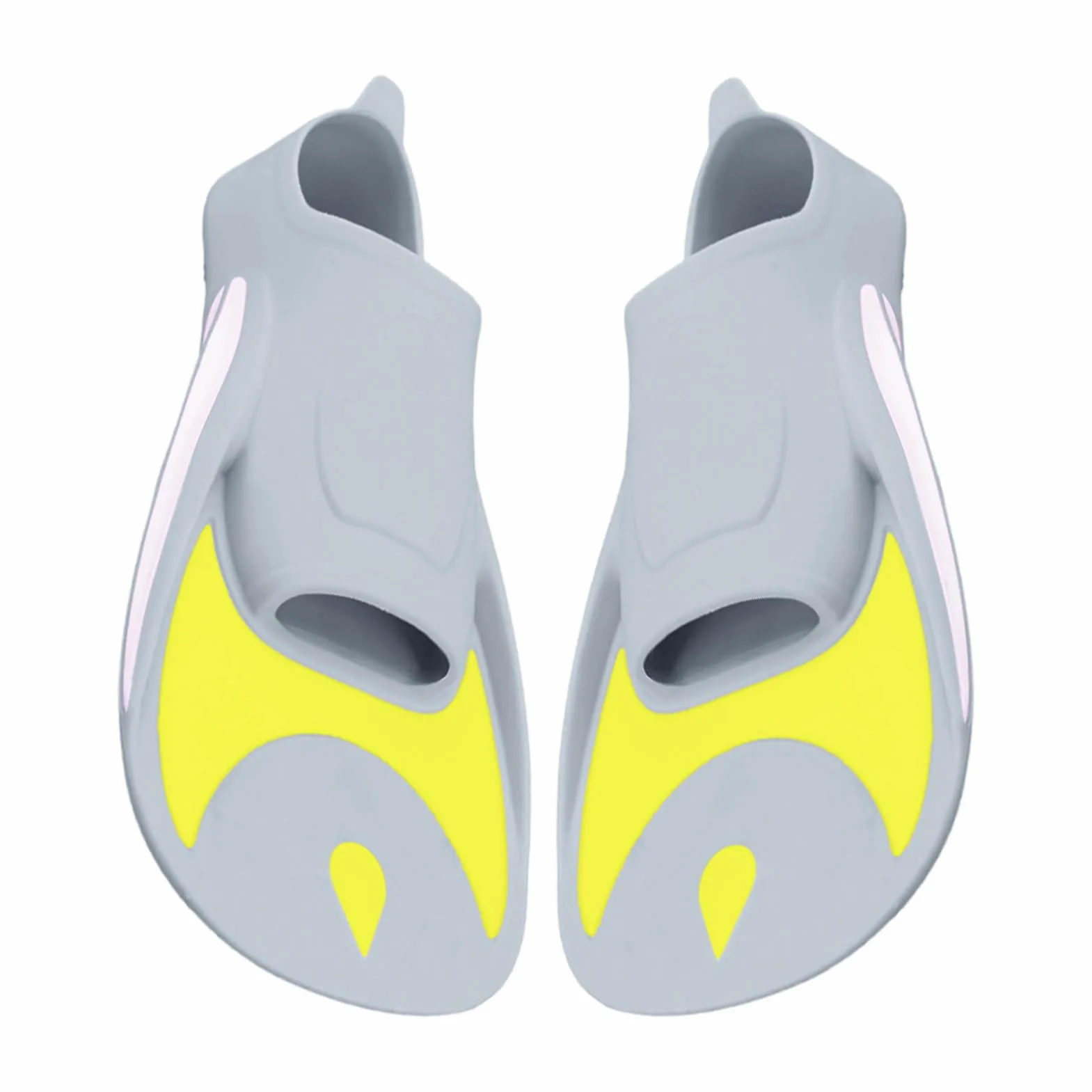 Aletas de natación para adultos | Portátiles ergonómicas estabilizadoras, aletas cortas para entrenamiento | para mujeres, niñas, snorkeling, viajes, vacaciones, natación y apnea
