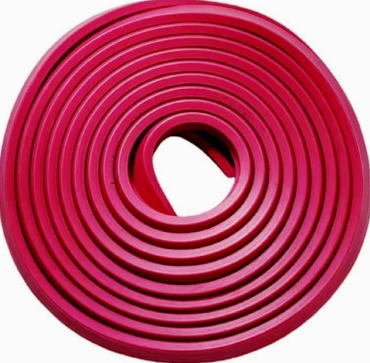 Tira de goma roja 10 m para mesa de billar cojines protección de bordes