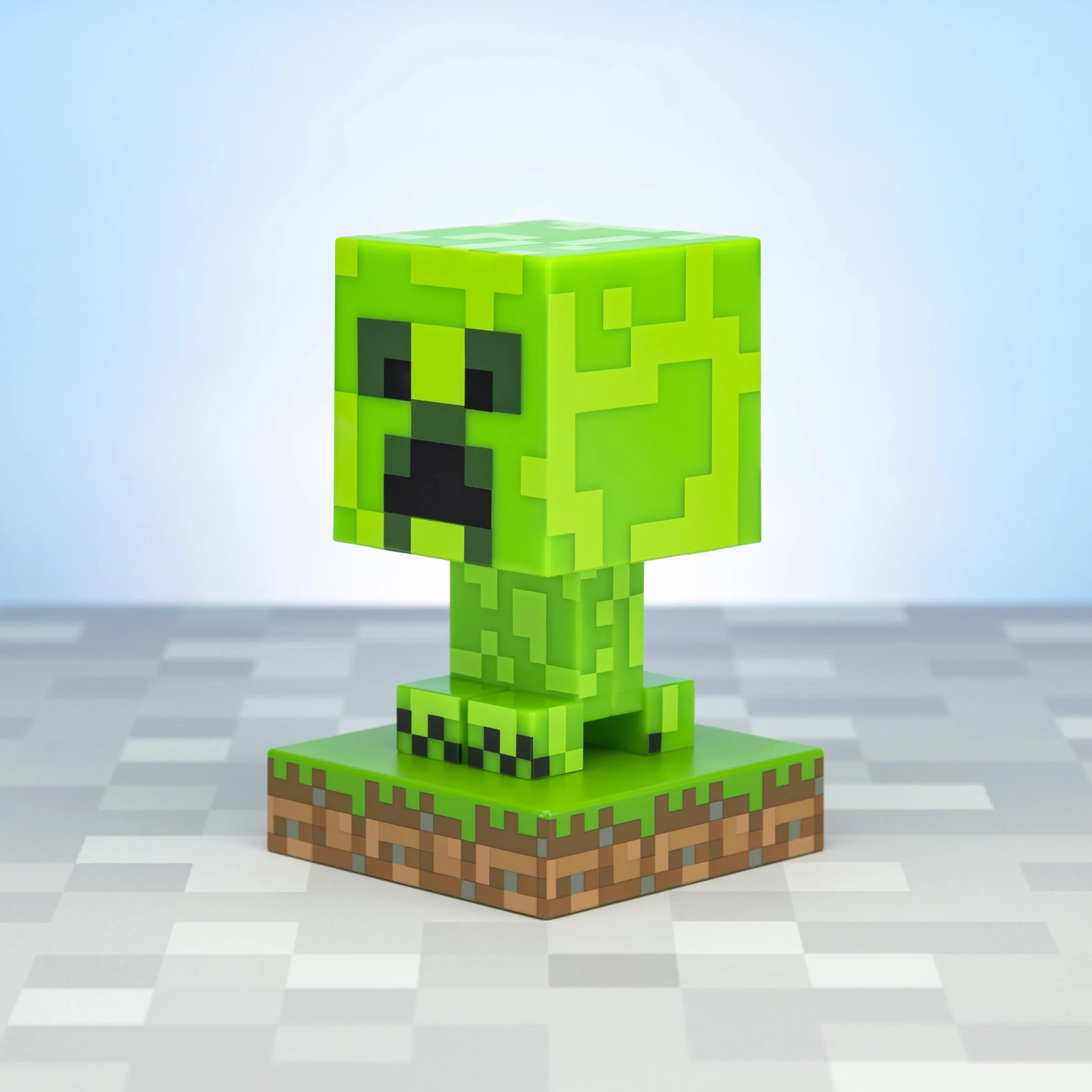 Lámpara Creeper Minecraft Oficial 12 cm Luz Nocturna a Pilas Decoración Gamers