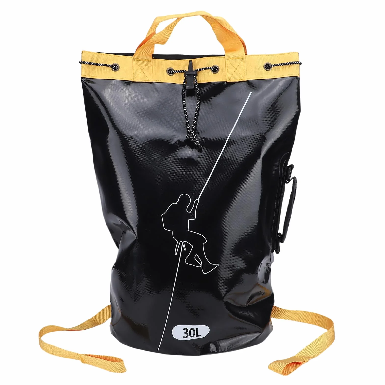 Buachois Bolsa de Escalada en Roca, Resistente y Transpirable, Bolsa de Equipamiento de Exploración, PVC, para Rescate Profesional y Descenso de Cascadas (30L)