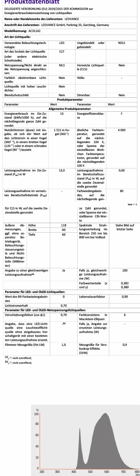 Osram Lámpara LED Classic A E27 100W Reemplazo Blanco Frío 4000K Mate Paquete 3