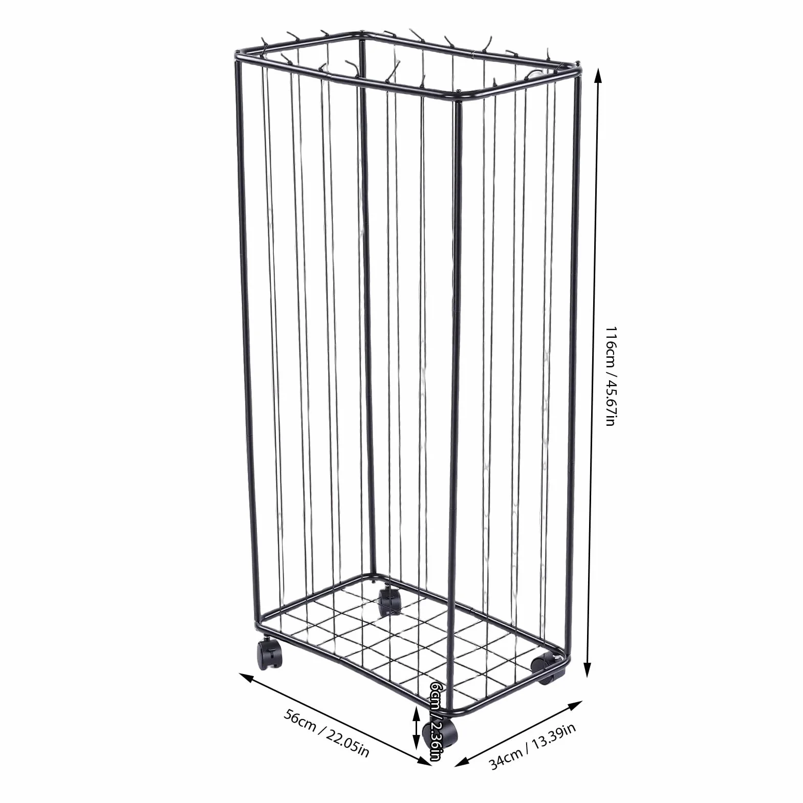 Fockety Almacenamiento de Pelotas en el Garaje, Soporte Vertical de Bolas de Acero Al Carbono