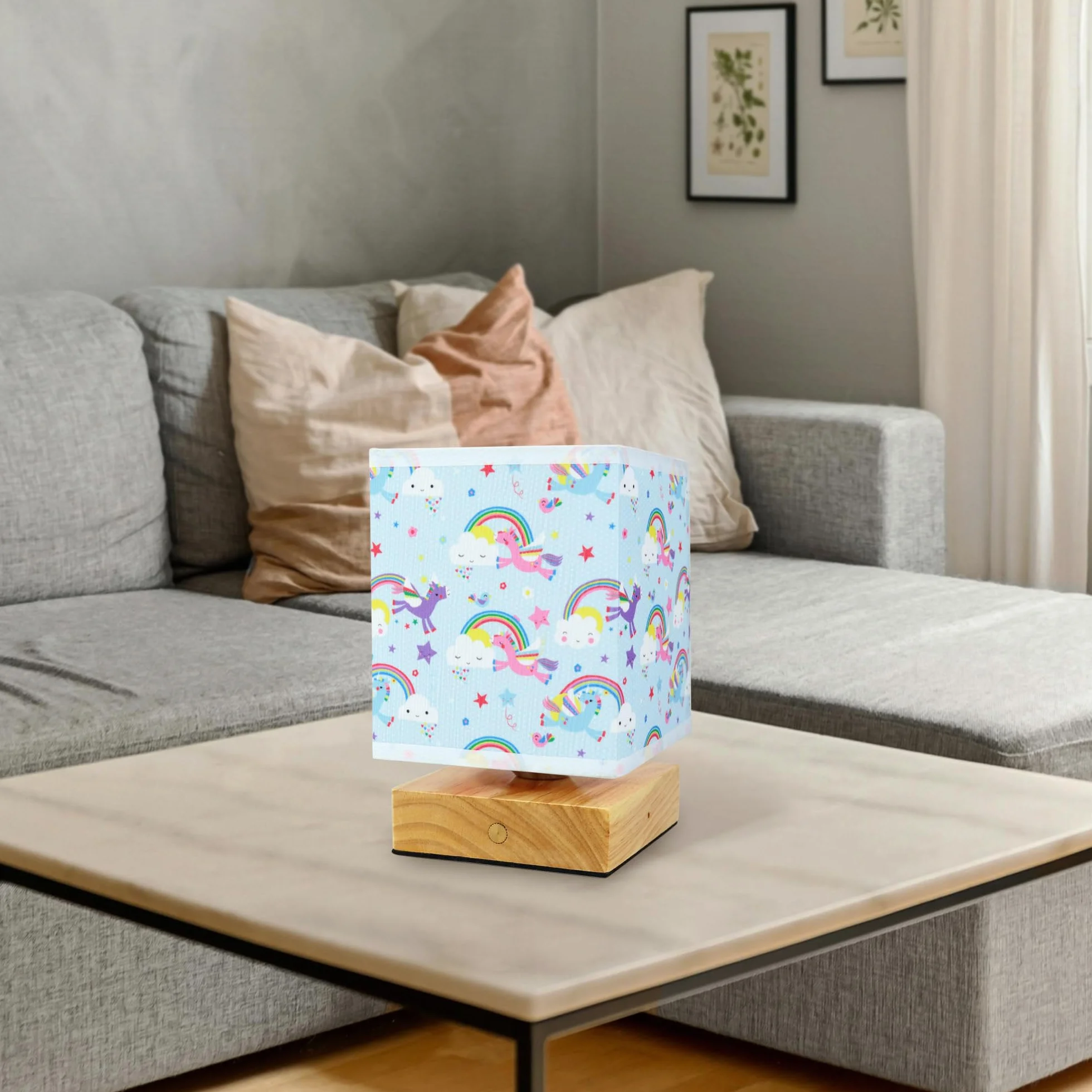 Lámpara de Mesita de Noche Infantil Recargable Luz Quitamiedos Niños Linterna Bebé Regalos