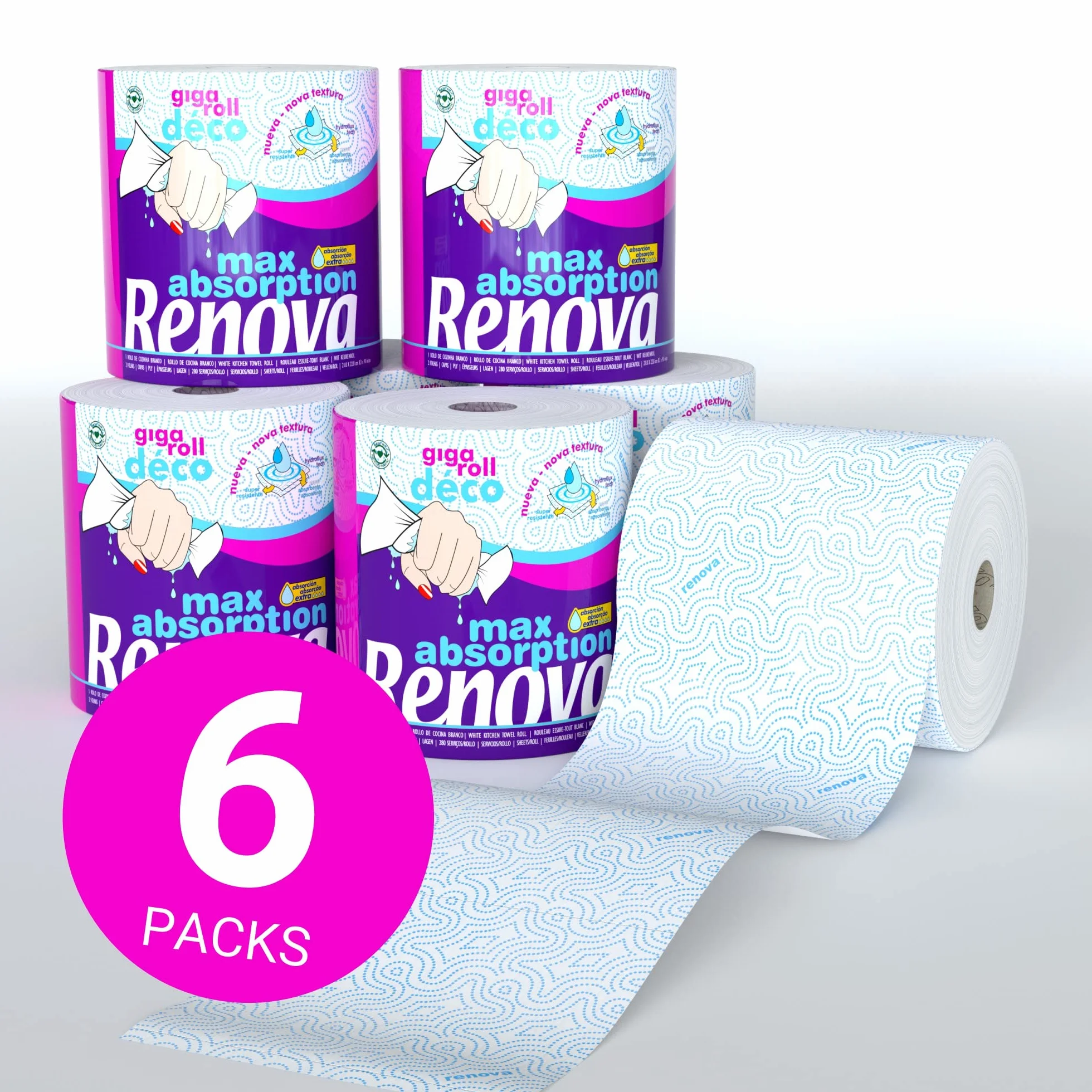 Renova Rollo de Cocina Gigaroll Decorado 1 unidad