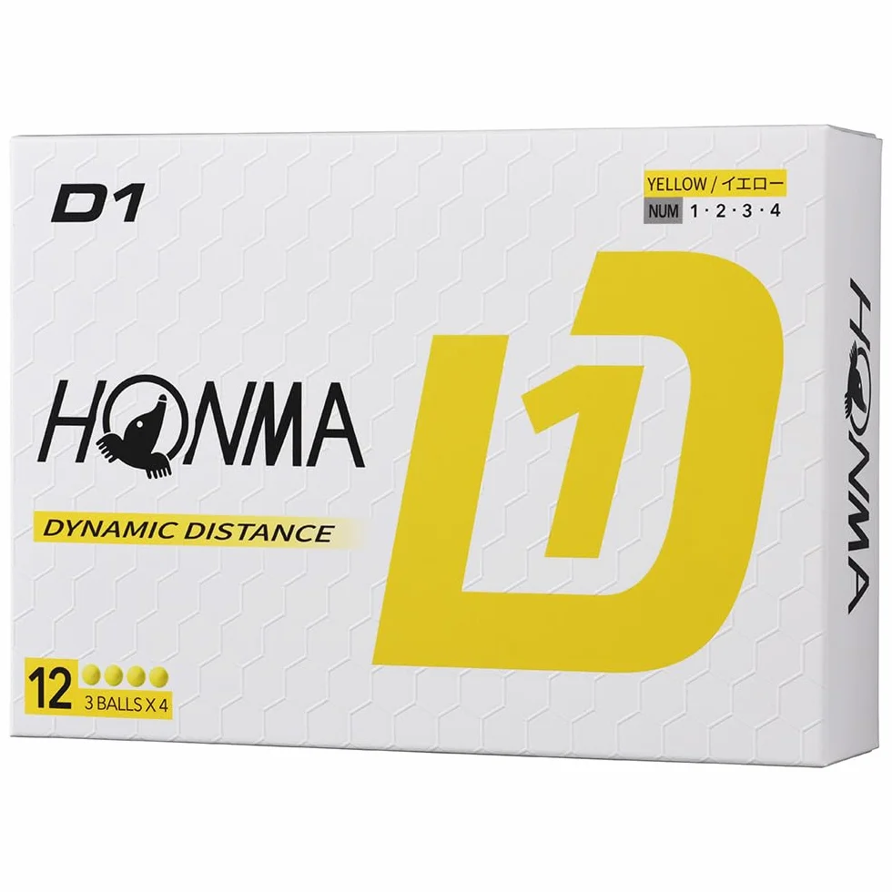 Honma D1 Lote de 12 Pelotas de Golf certificadas