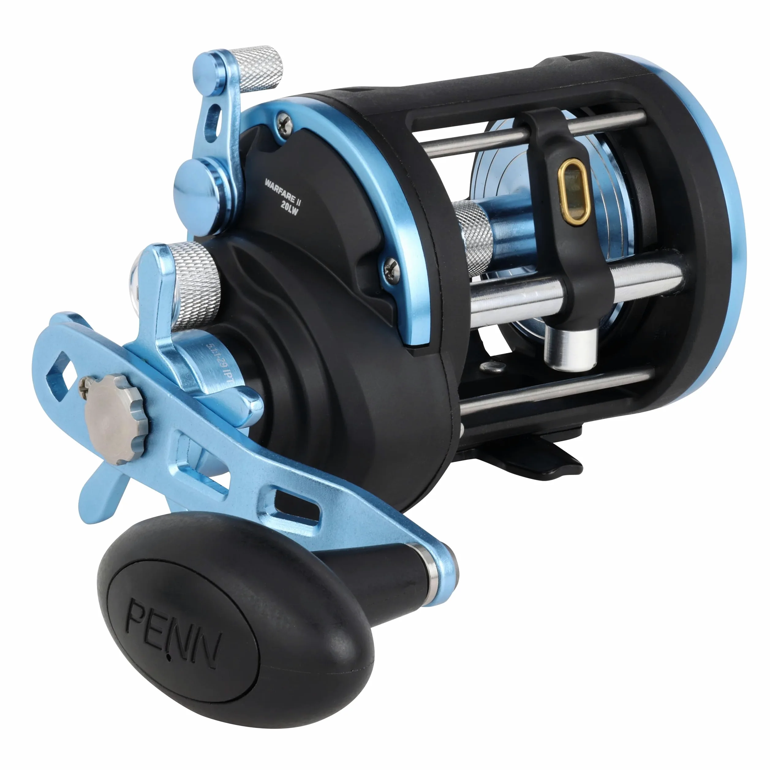 PENN Warfare™ II Level Wind Carrete | Carrete para Pesca de Depredadores en Agua Salada | Pesca al curricán, al Lance y de Fondo | Múltiples tamaños