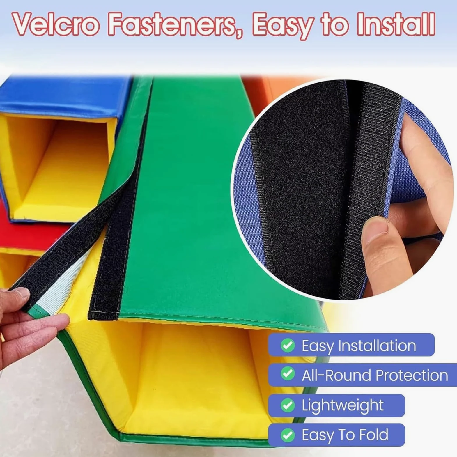 Safe Playground - Almohadillas autoadhesivas resistentes a los impactos para columnas de sótano de la cancha Ga, protección para evitar lesiones