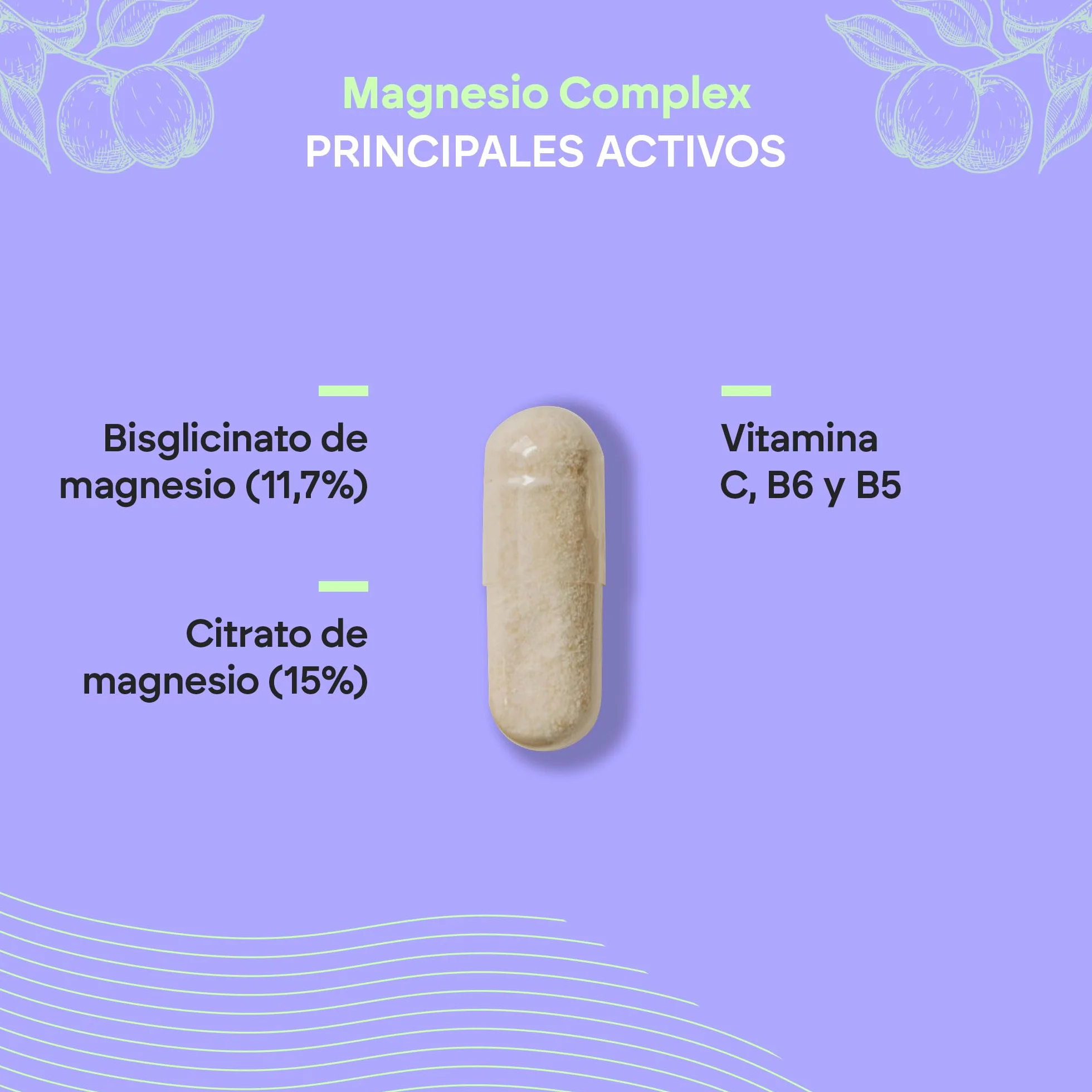 Nutralie Citrato de Magnesio 1545mg Magnesio Bisglicinato 600mg 120 Cápsulas Veganas Complejo de Magnesio Alta Biodisponibilidad