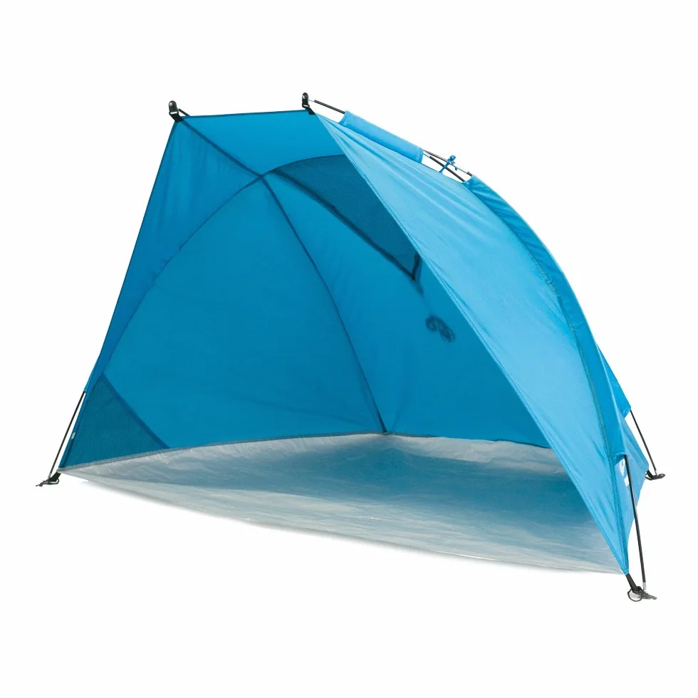 outdoorer Carpa para Playa Helios Air, azúl, protección UV de 80, pequeño, aireado - Carpa de Playa para Viajar