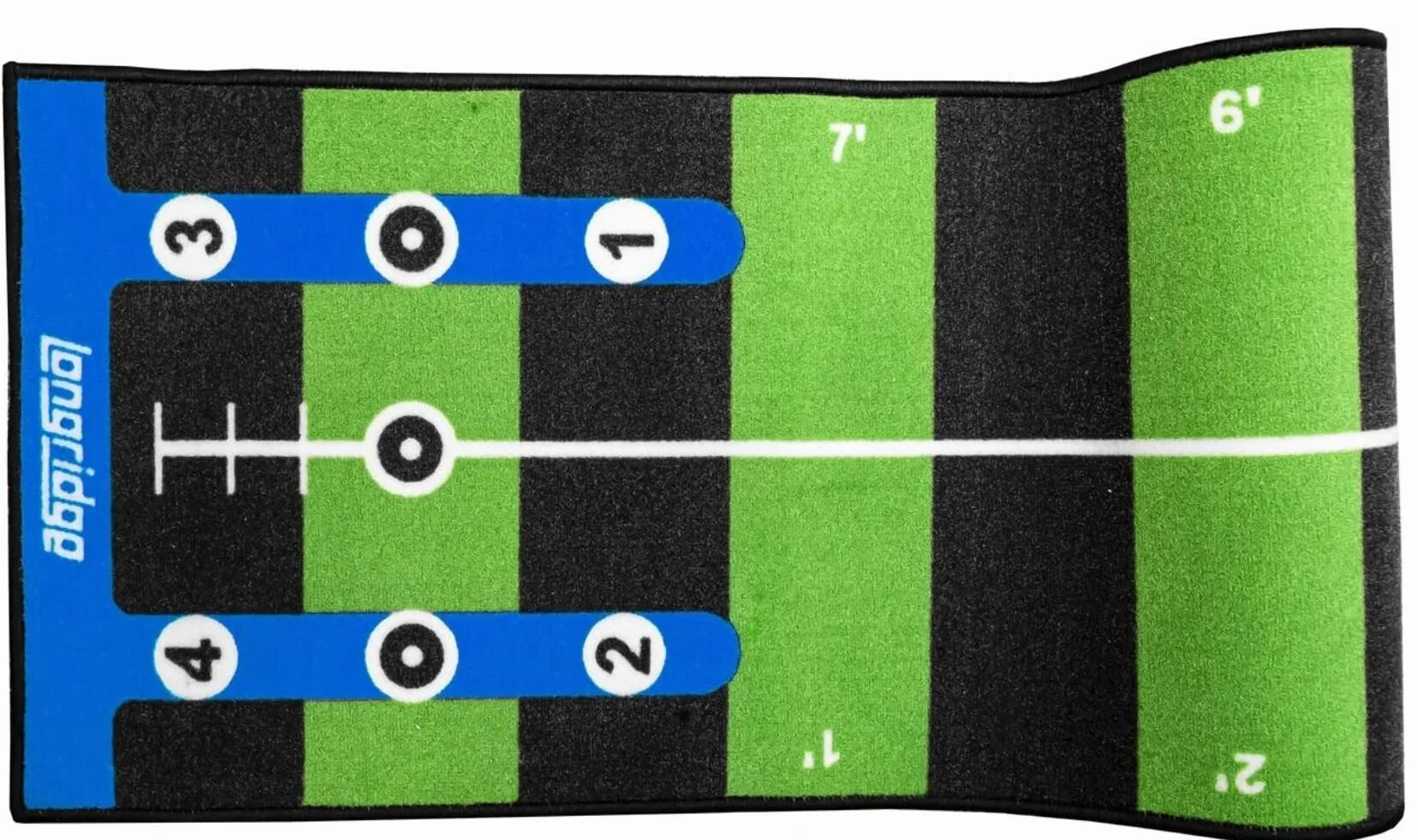 LONGRIDGE Golf Pro Putting Mat 4m, Verde/Negro