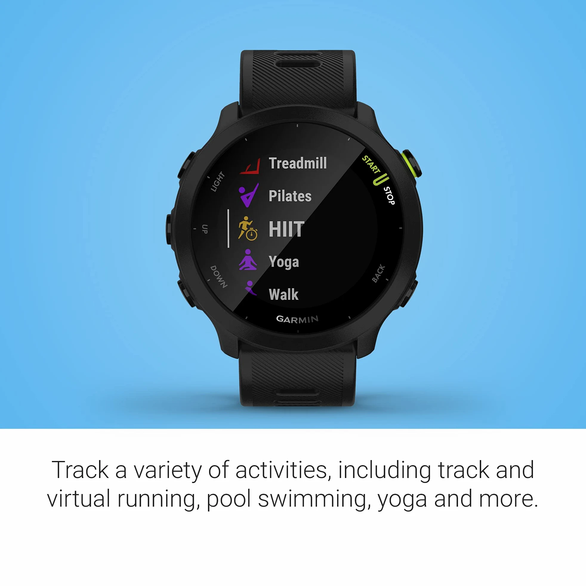 Garmin Reloj inteligente Forerunner 55 GPS para correr, negro (renovado)